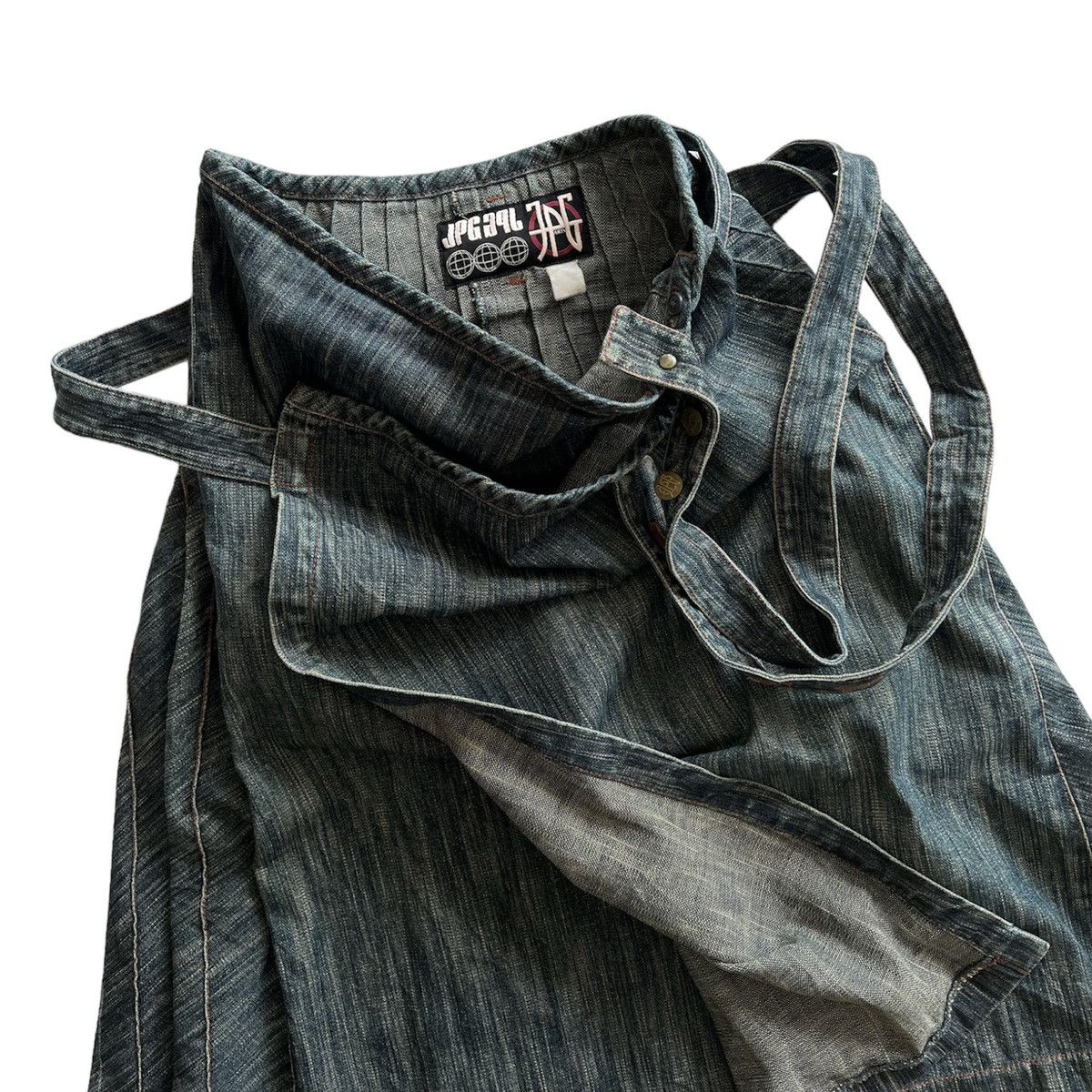 Jean Paul Gaultier × Vintage VINTAGE JEAN PAUL GAULTIER ASYMMETRIC DENIM SKIRT Size 30" / US 8 / IT 44 - 5 Thumbnail