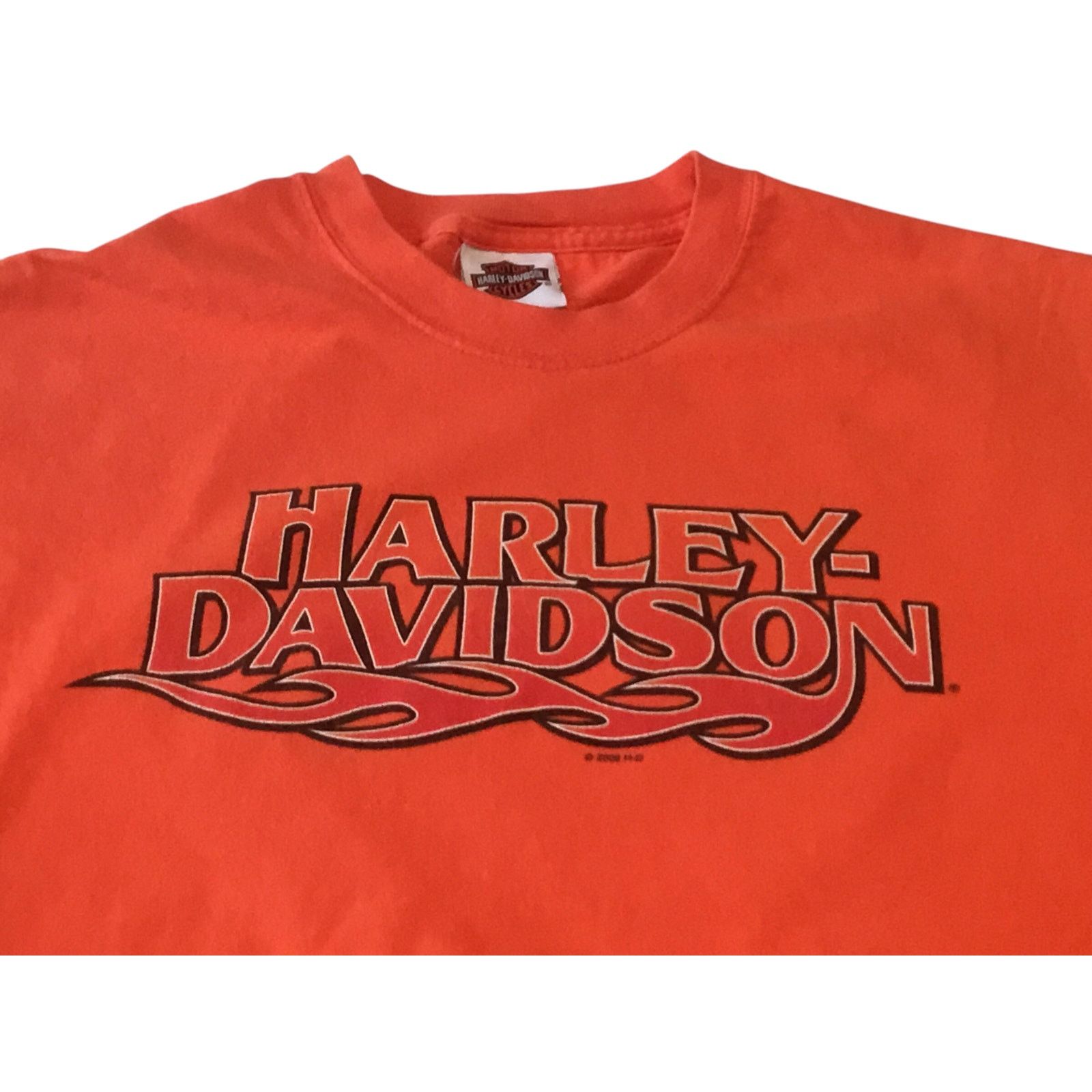 Harley Davidson Harley Davidson XL Orange Western Reserve Ohio X-Large Size US XL / EU 56 / 4 - 2 Thumbnail