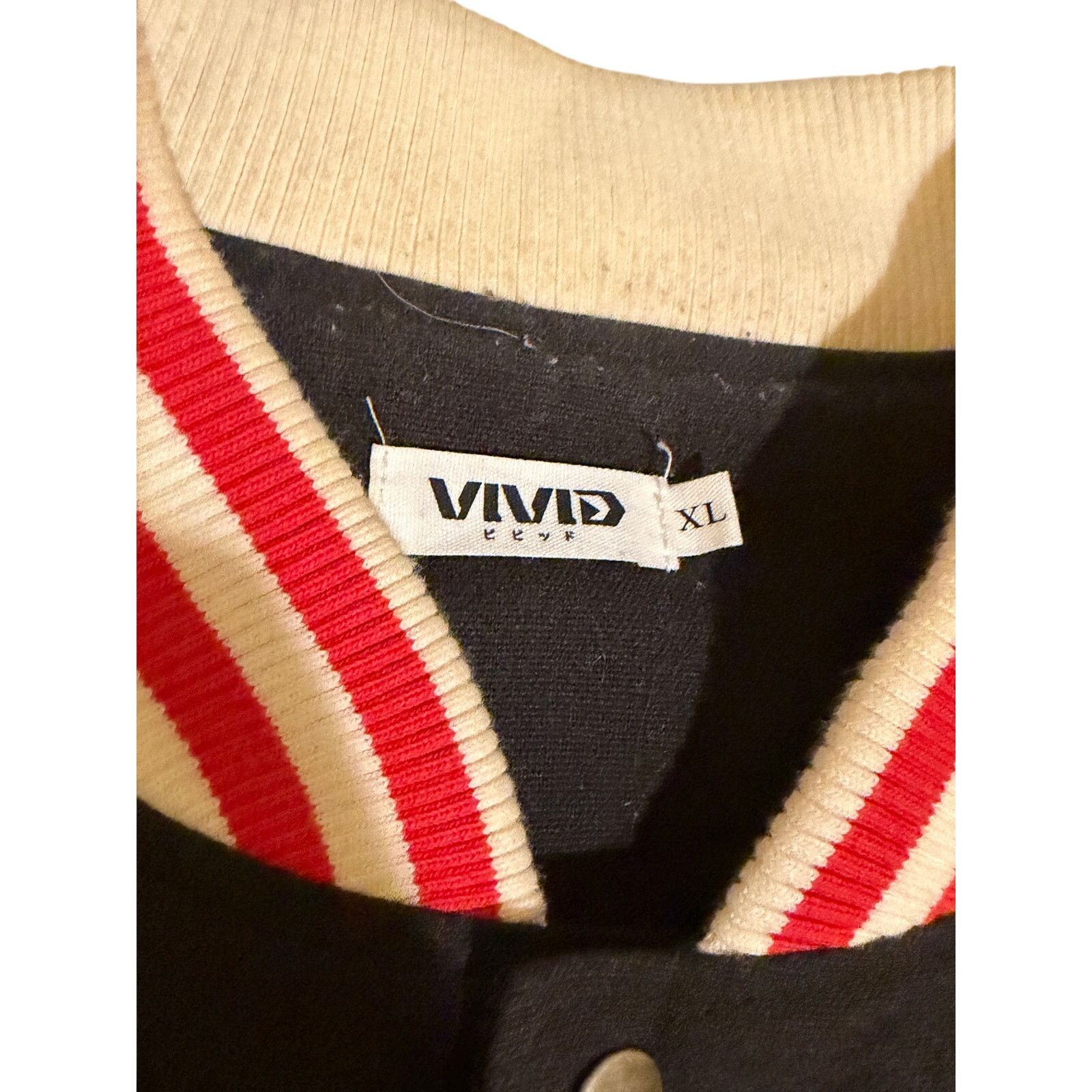 Other Vivid Varsity Letterman Jacket light wear black/red/white XL Size US XL / EU 56 / 4 - 3 Thumbnail