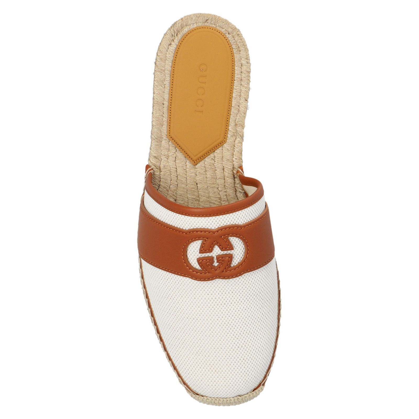 Gucci GUCCI Interlocking G Men's Brown Slides New (Men's size:9;) Size US 9 / EU 42 - 4 Thumbnail
