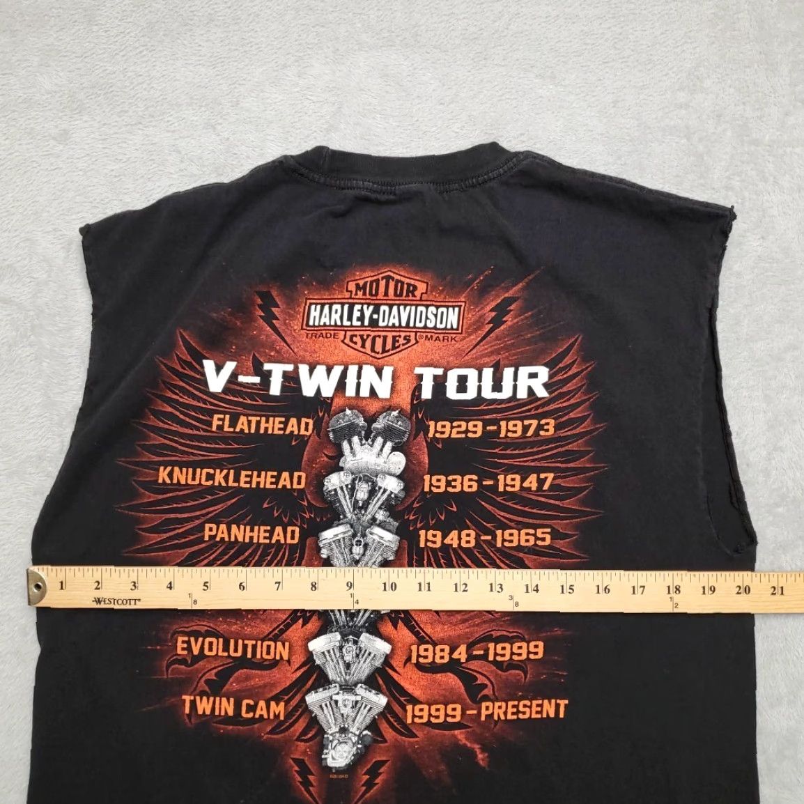 Harley Davidson Harley-Davidson Shirt Mens M Black Grizzly Motorcycle Missoula Montana T-Shirt Neck Crew Sleeve Sleeveless Cotton Blend Solid Size US M / EU 48-50 / 2 - 7 Thumbnail