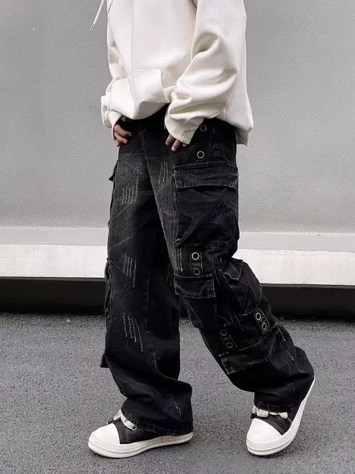 Japanese Brand Atsuko x Miki Black High Street Vintage Casual Jeans Pants Size US 31 - 8 Thumbnail