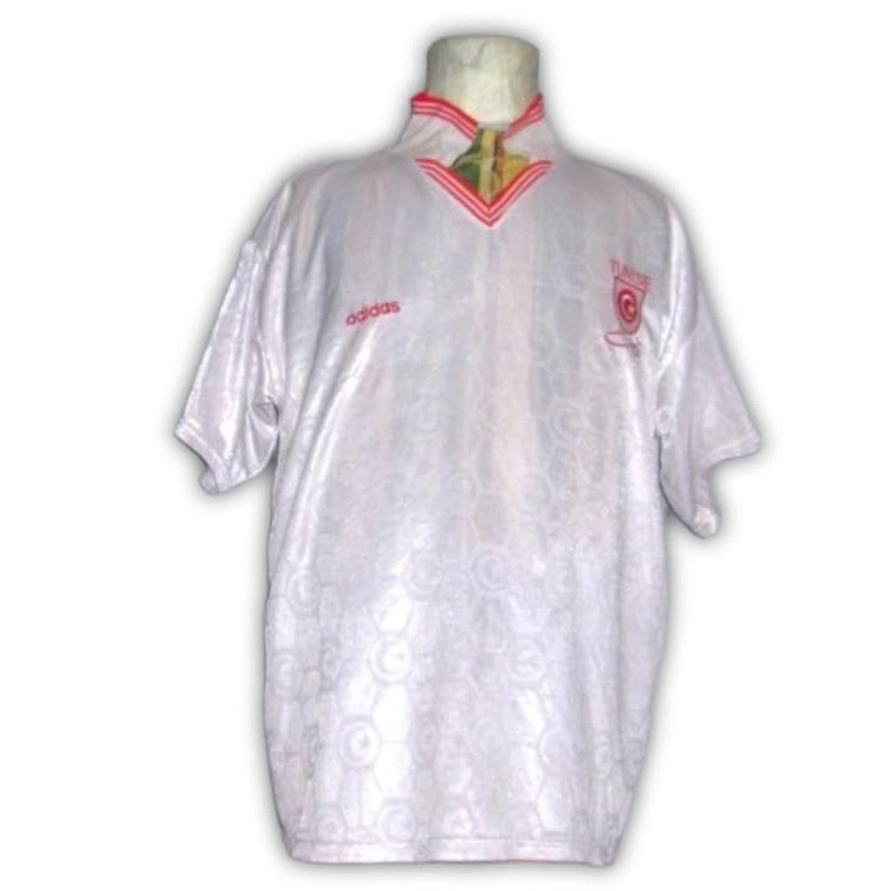 Adidas Tunisia Tunis 1992 1993 1994 Home Shirt Jersey maillot Size US L / EU 52-54 / 3 - 1 Thumbnail