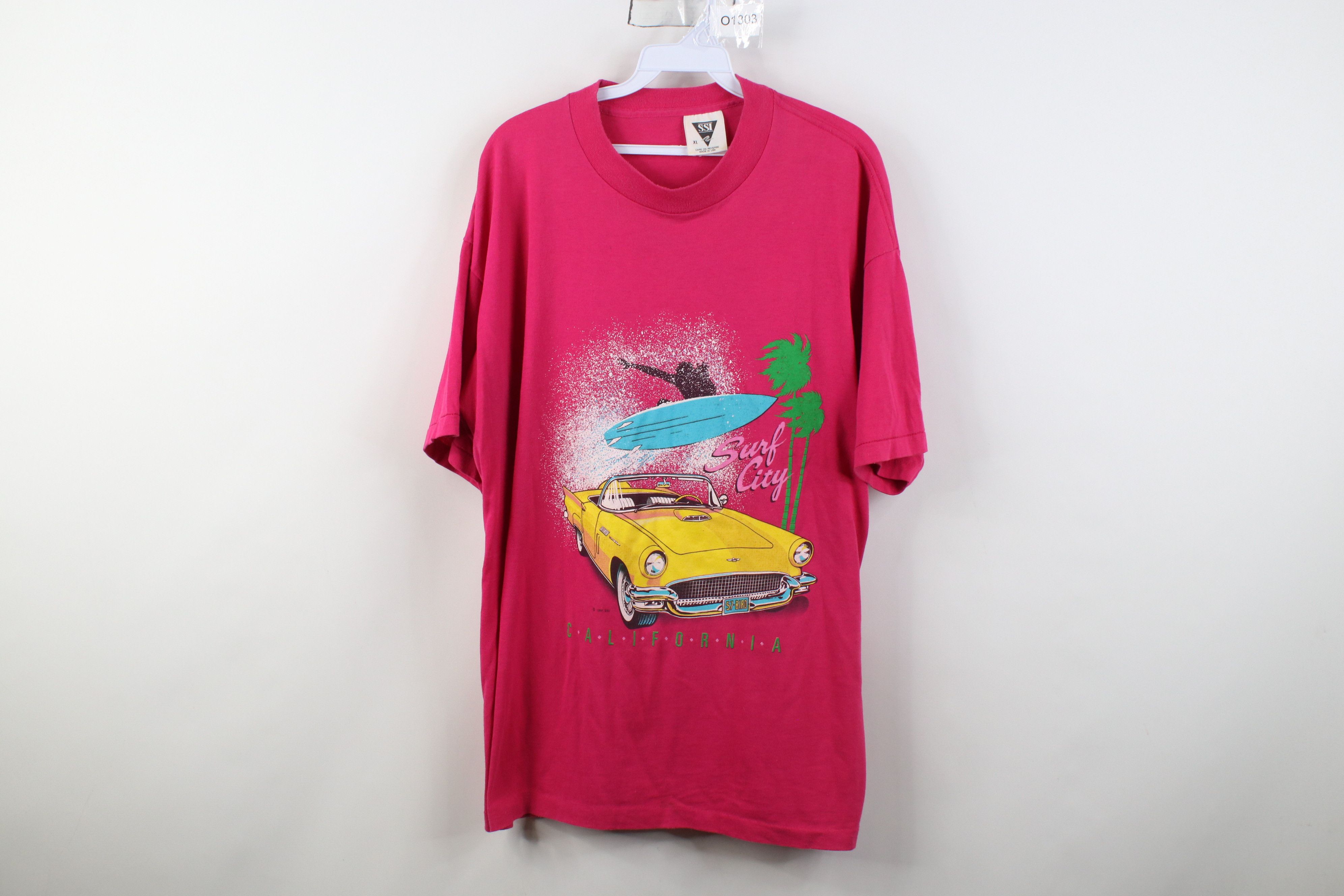 Vintage Vintage 90s Streetwear Car Short Sleeve T-Shirt USA Size US XL / EU 56 / 4 - 1 Thumbnail