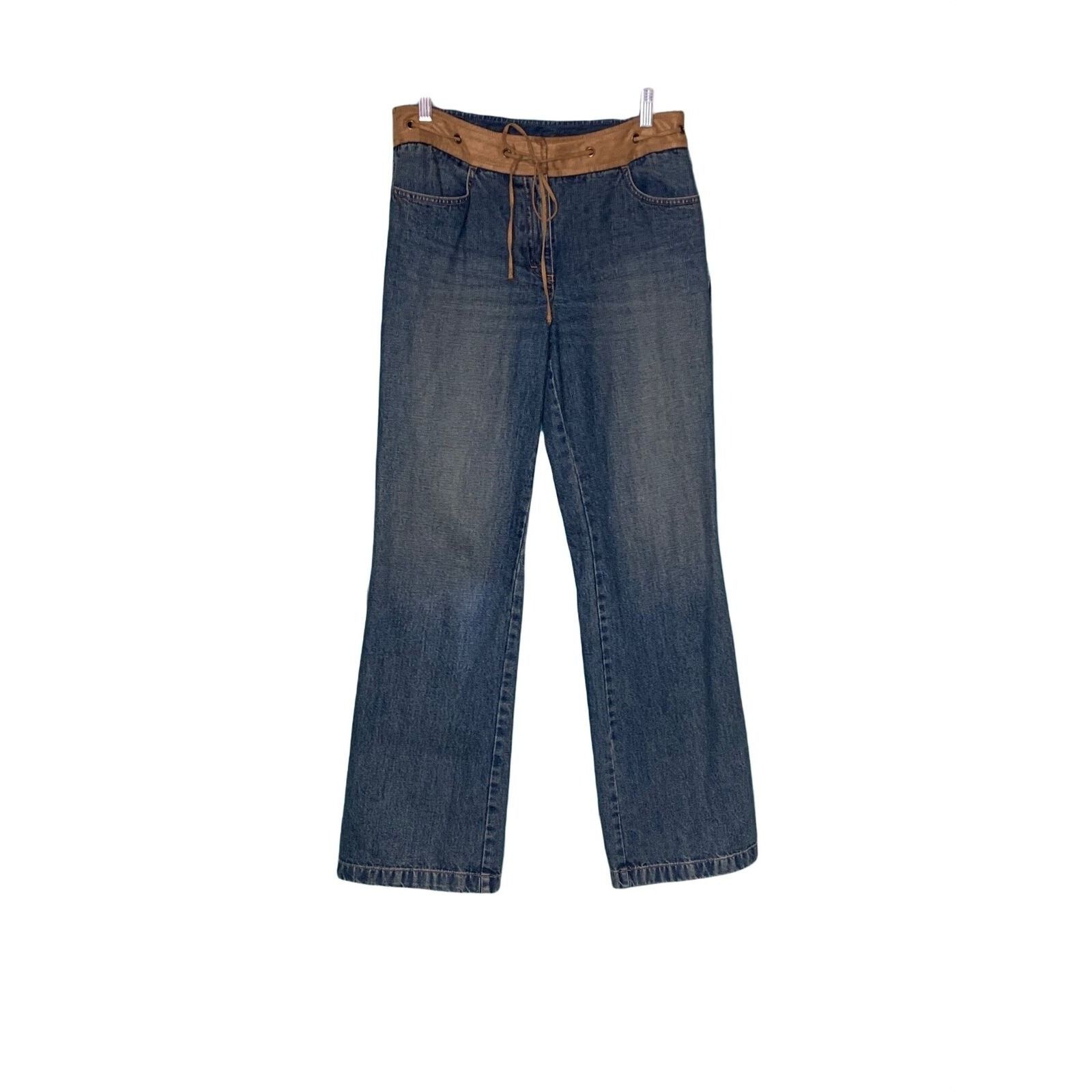 Loft Loft vintage blue wide legs boho jeans size 6 Size 28" / US 6 / IT 42 - 7 Thumbnail