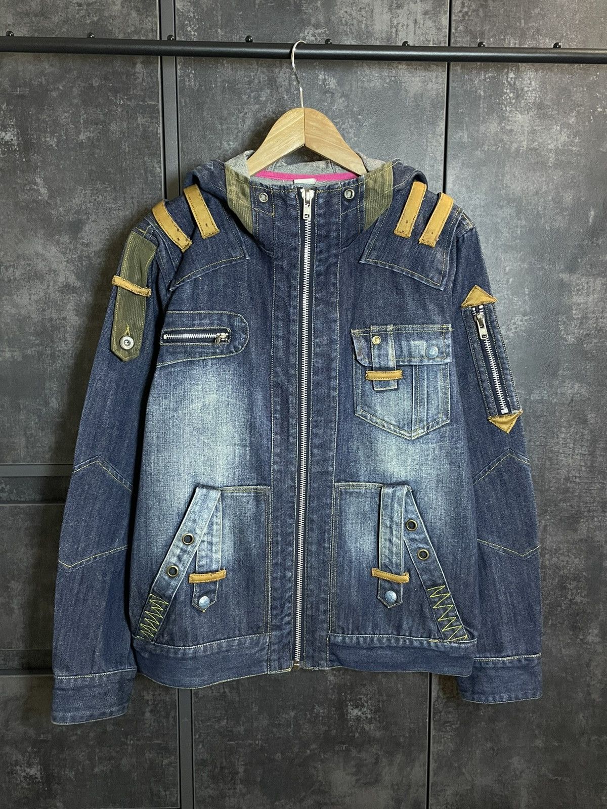 Japanese Brand Vintage Denim Military Jacket Napoleon Military Streetwear Size US L / EU 52-54 / 3 - 2 Thumbnail