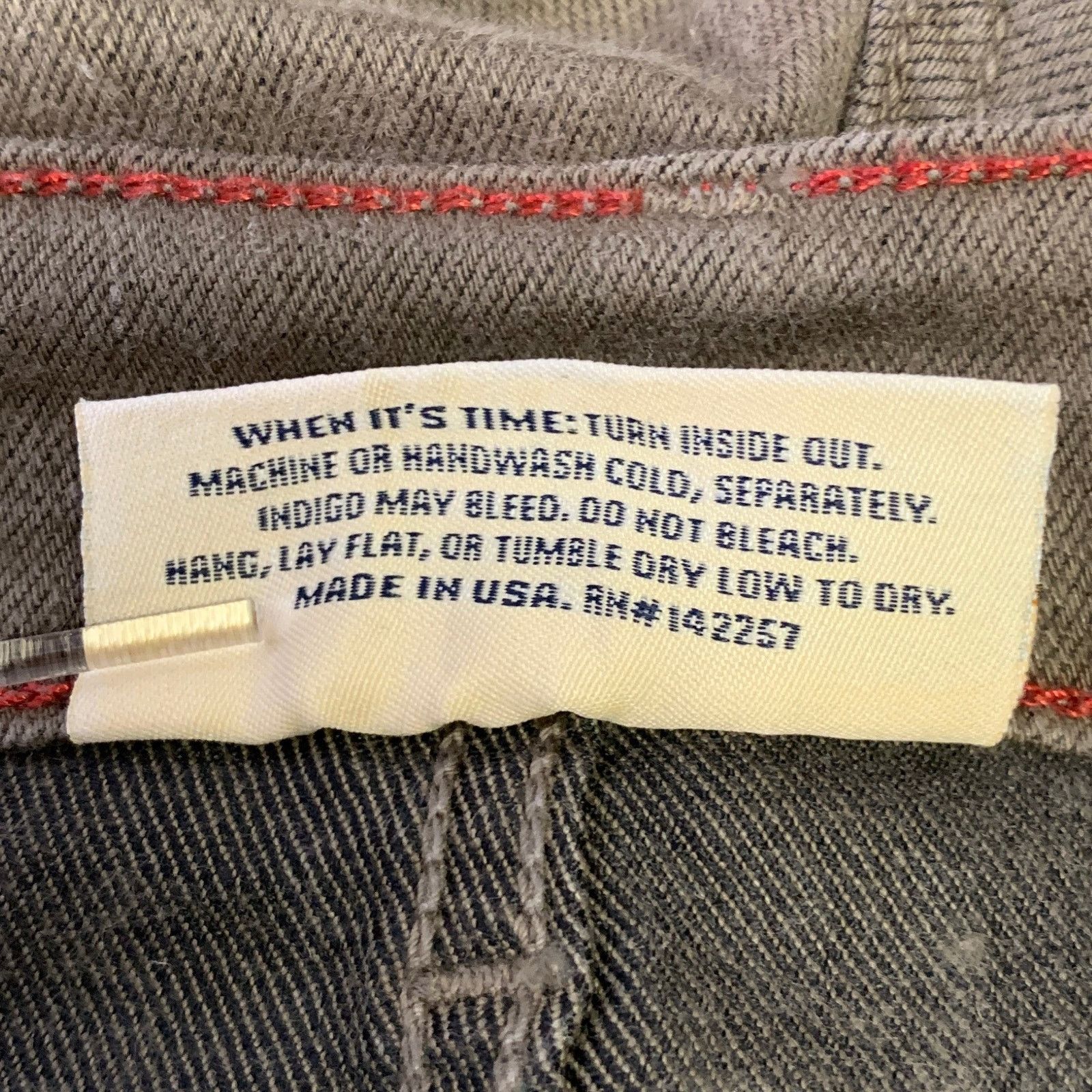 Raleigh Denim RALEIGH Size 34 Green Olive Cotton Blend Slim Fit Jeans Size US 34 / EU 50 - 4 Thumbnail