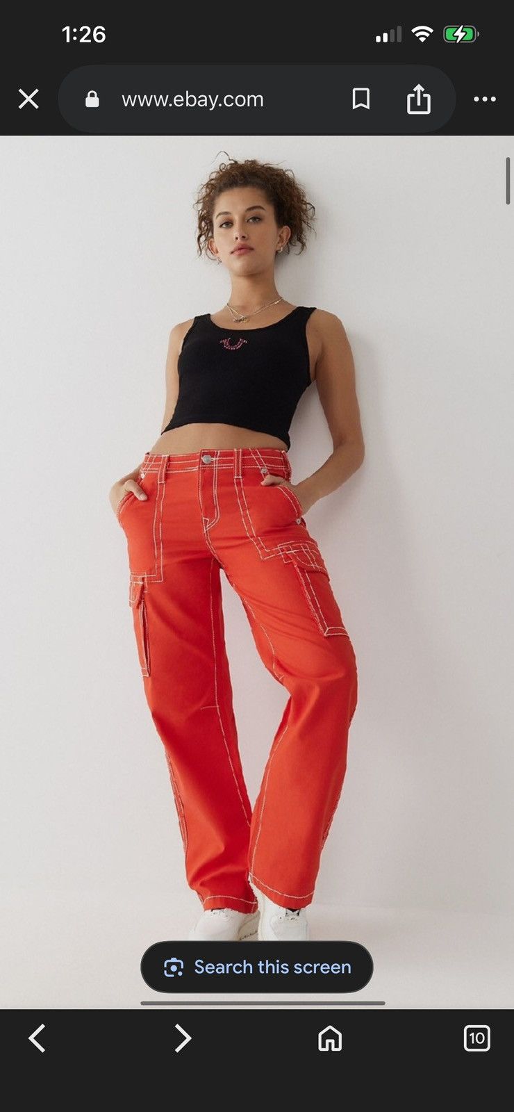 True Religion True Religion True Religion Red Military Cargo Big T Pants Size 28" / US 6 / IT 42 - 10 Thumbnail