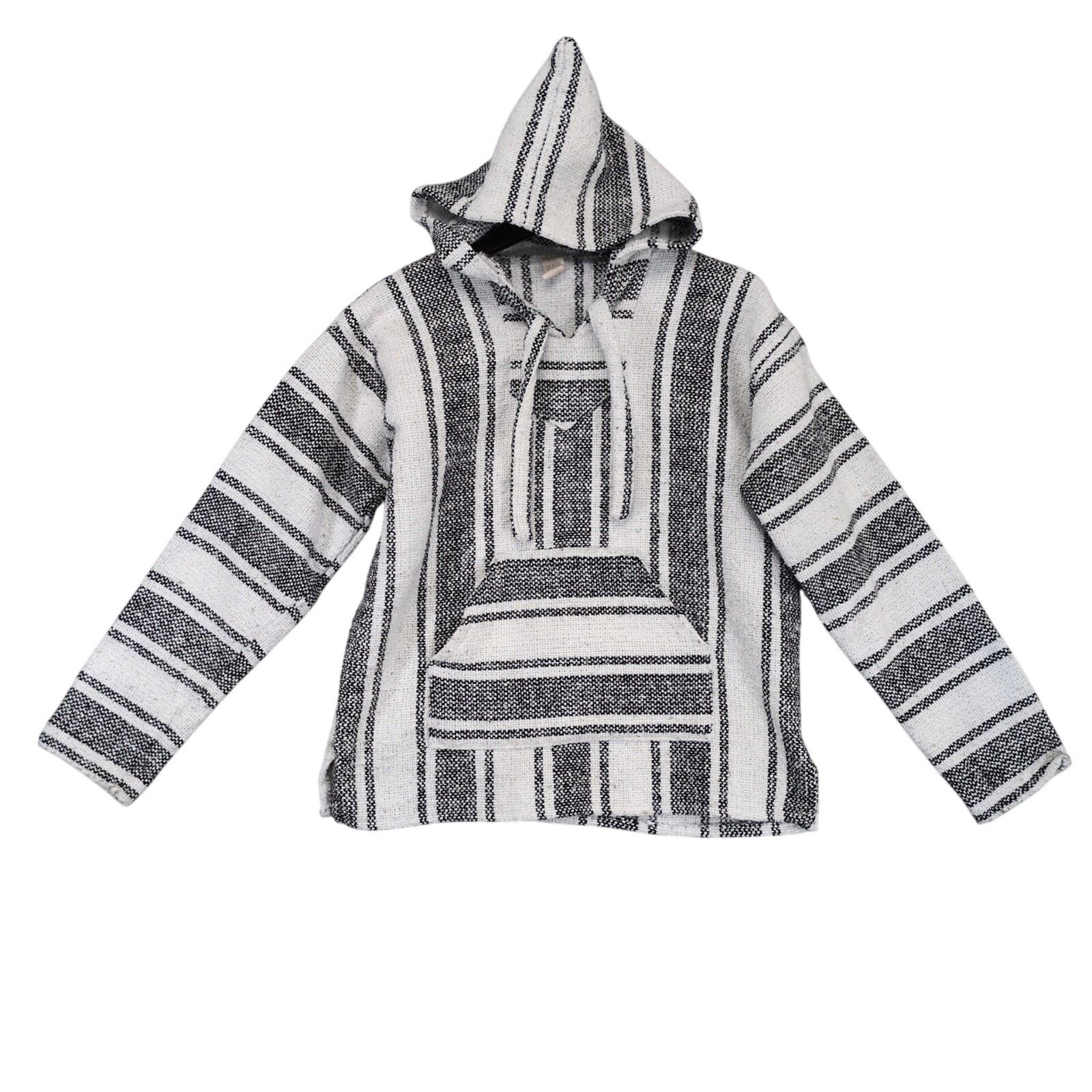 Vintage Vtg 90s Molina Men's M Black & White Mexican Baja Hoodie Size US M / EU 48-50 / 2 - 1 Thumbnail