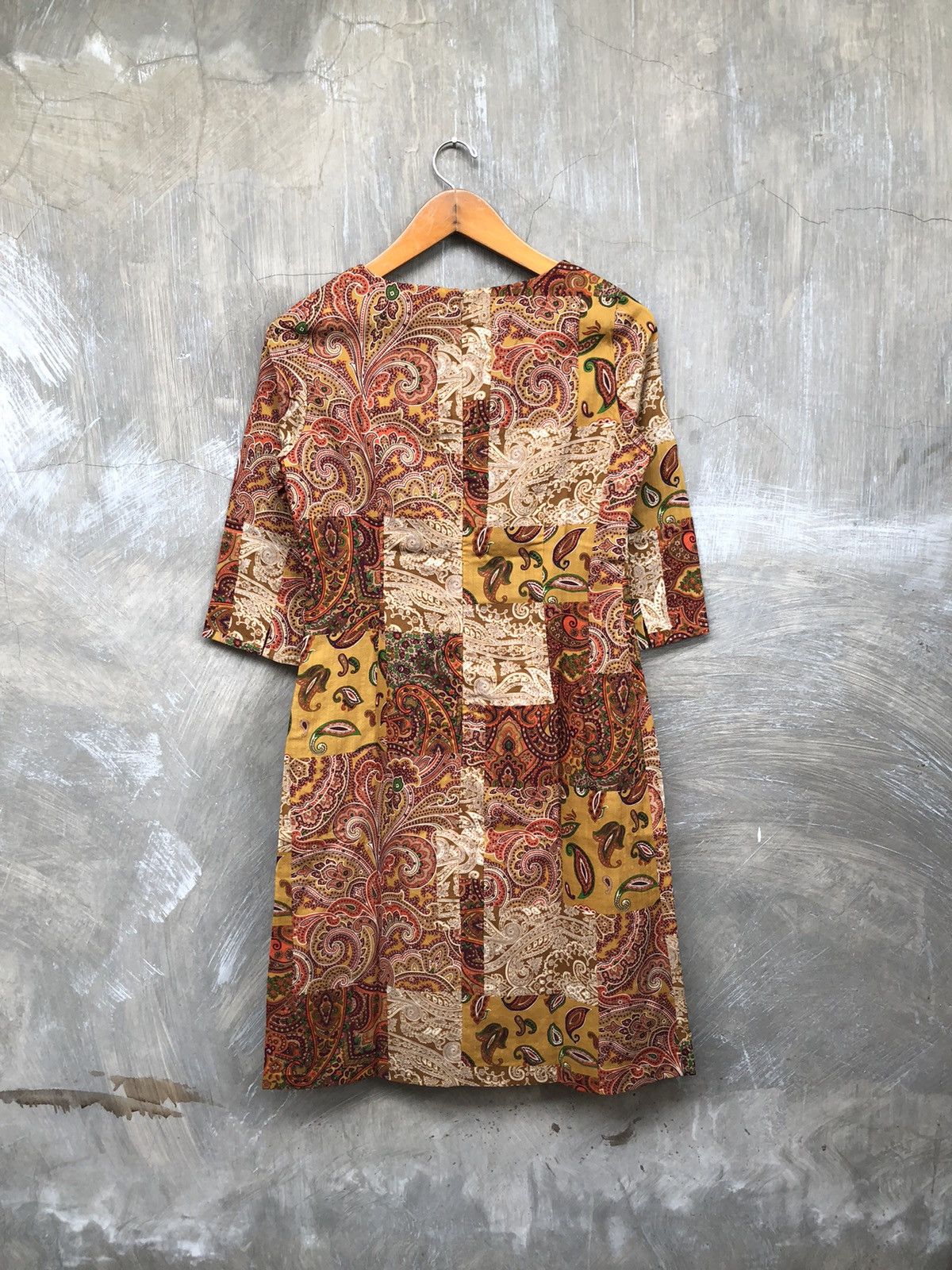 Scapa Sports Vintage Scapa Batik Pattern Women Midi Dress Size XS / US 0-2 / IT 36-38 - 6 Thumbnail