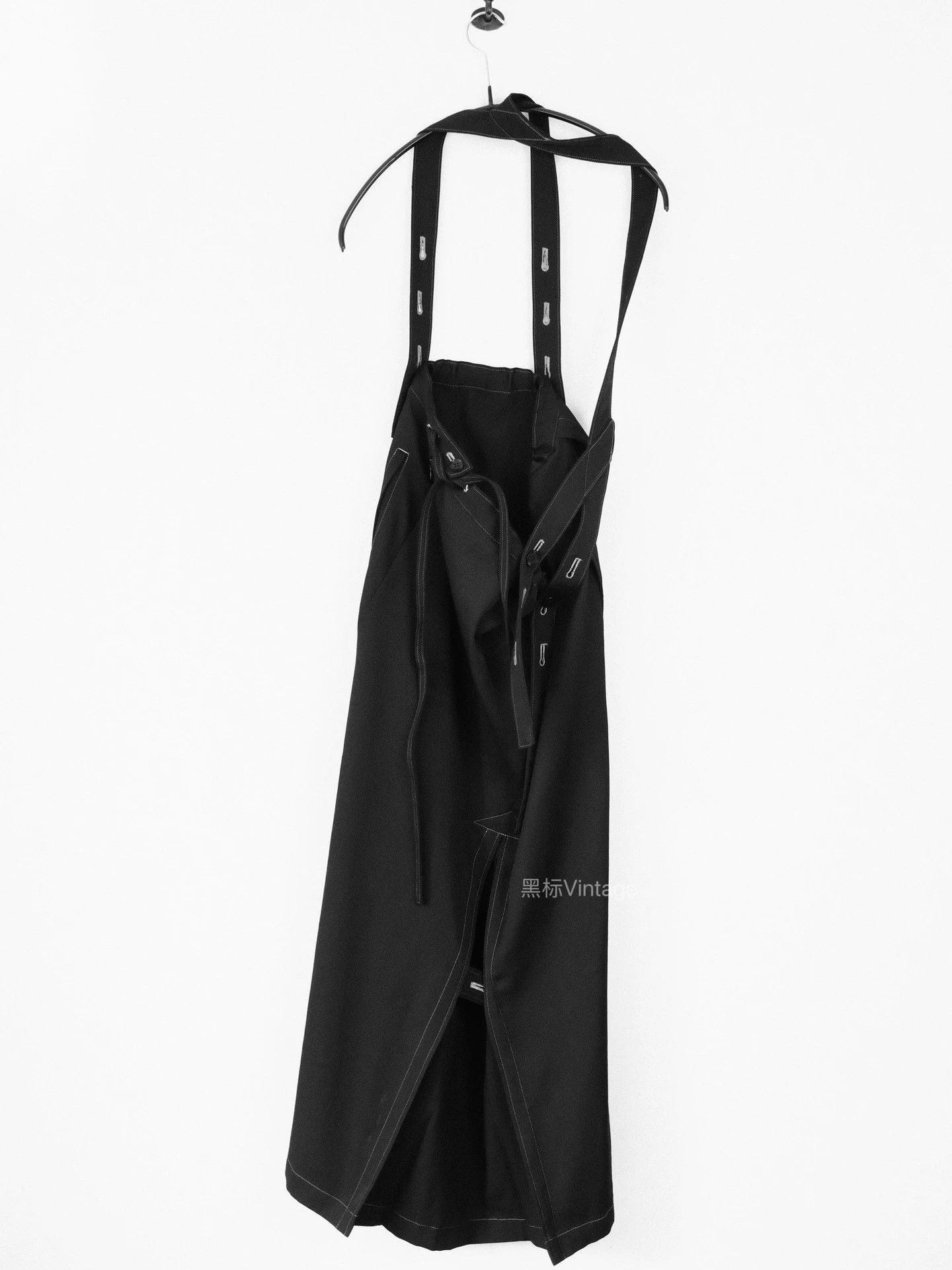 Yohji Yamamoto Yohji Yamamoto 21AW Wool Asym Pleat Pinafore Size S / US 4 / IT 40 - 2 Thumbnail