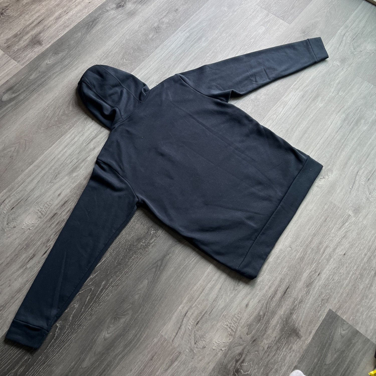 Adidas Adidas Performance Blue Pullover Hoodie W/ Zip Pocket Fleece Size US M / EU 48-50 / 2 - 2 Thumbnail
