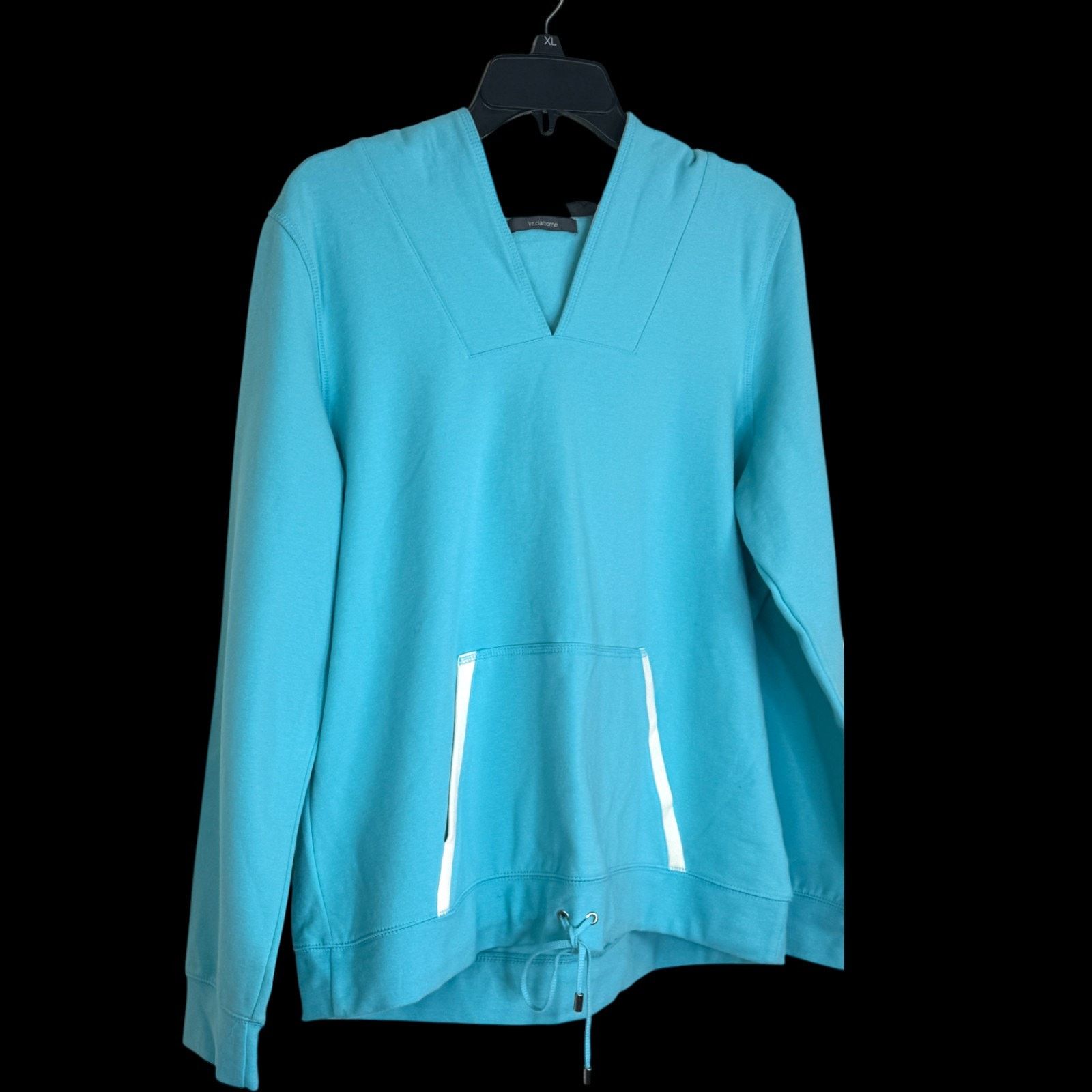 Liz Claiborne Liz Claiborne Hoodie XL Blue Long Sleeve Drawstring Pullover Size XL / US 12-14 / IT 48-50 - 16 Thumbnail