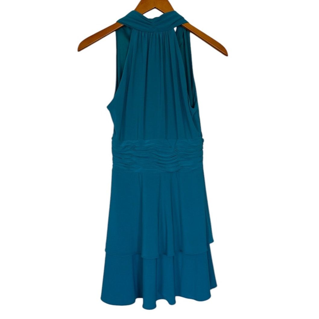 Evan Picone Evan Picone Dress Women 4 Teal Blue Mini Y2K 90s Babydoll Size S / US 4 / IT 40 - 5 Thumbnail