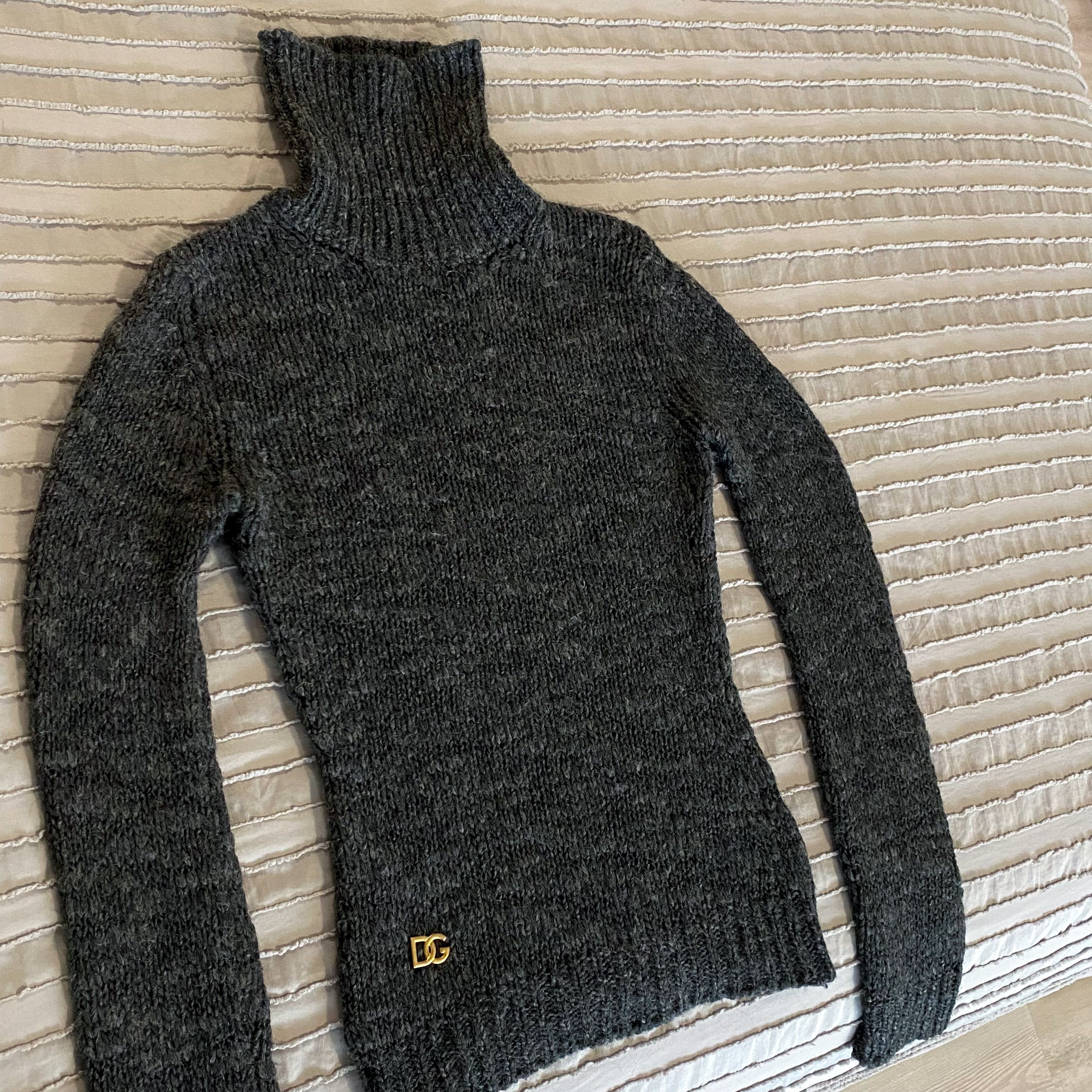 Dolce & Gabbana Dolce&Gabbana Turtle Neck Wool Acrylic Alpaca Knit Sweater Size M / US 6-8 / IT 42-44 - 2 Thumbnail