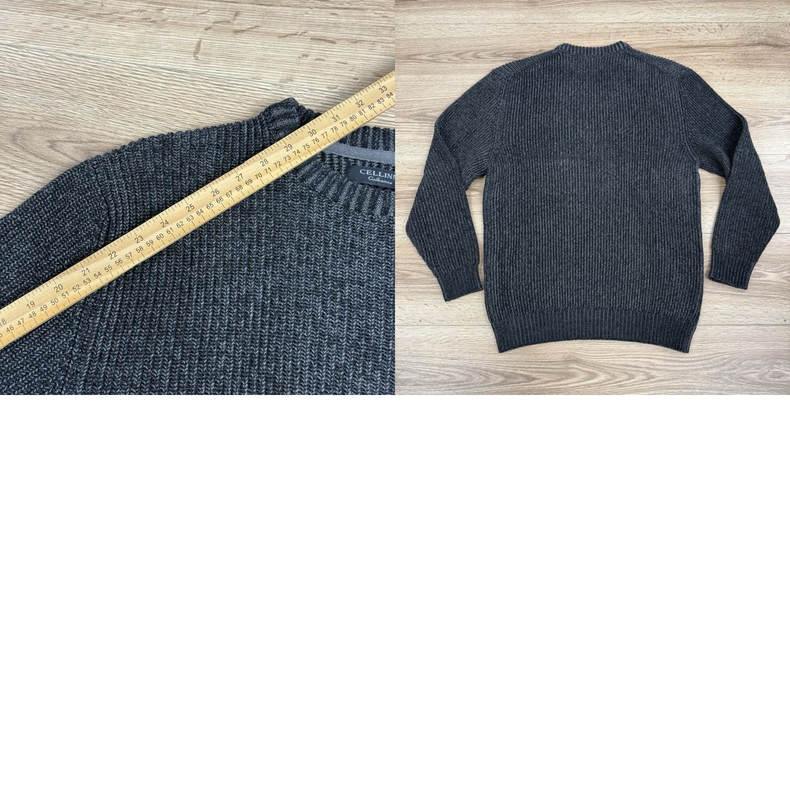 Vintage Cellinni Collection Sweater Pullover Knitted Crew Neck Front Pocket size XL Size US XL / EU 56 / 4 - 8 Thumbnail