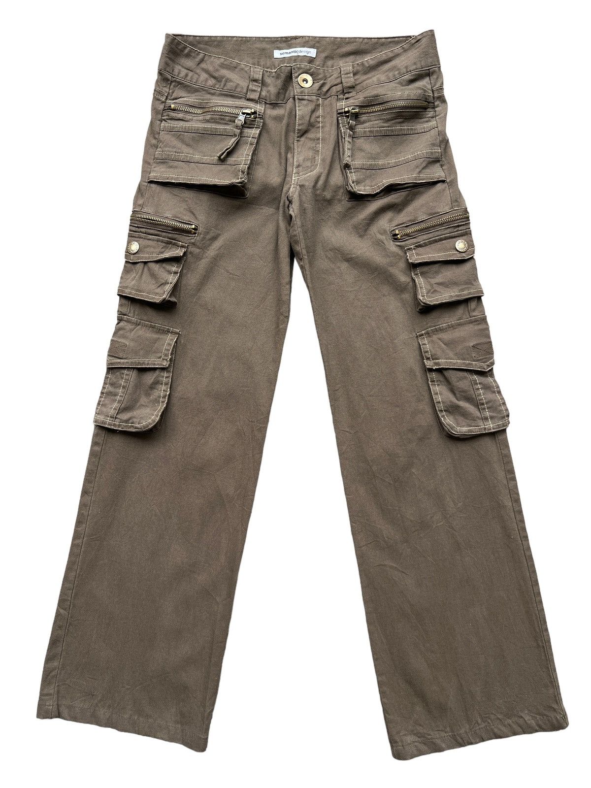 Japanese Brand Semantic Design Multipockets Punk Bondage Cargo Pants 30x28 Size 30" / US 8 / IT 44 - 1 Thumbnail
