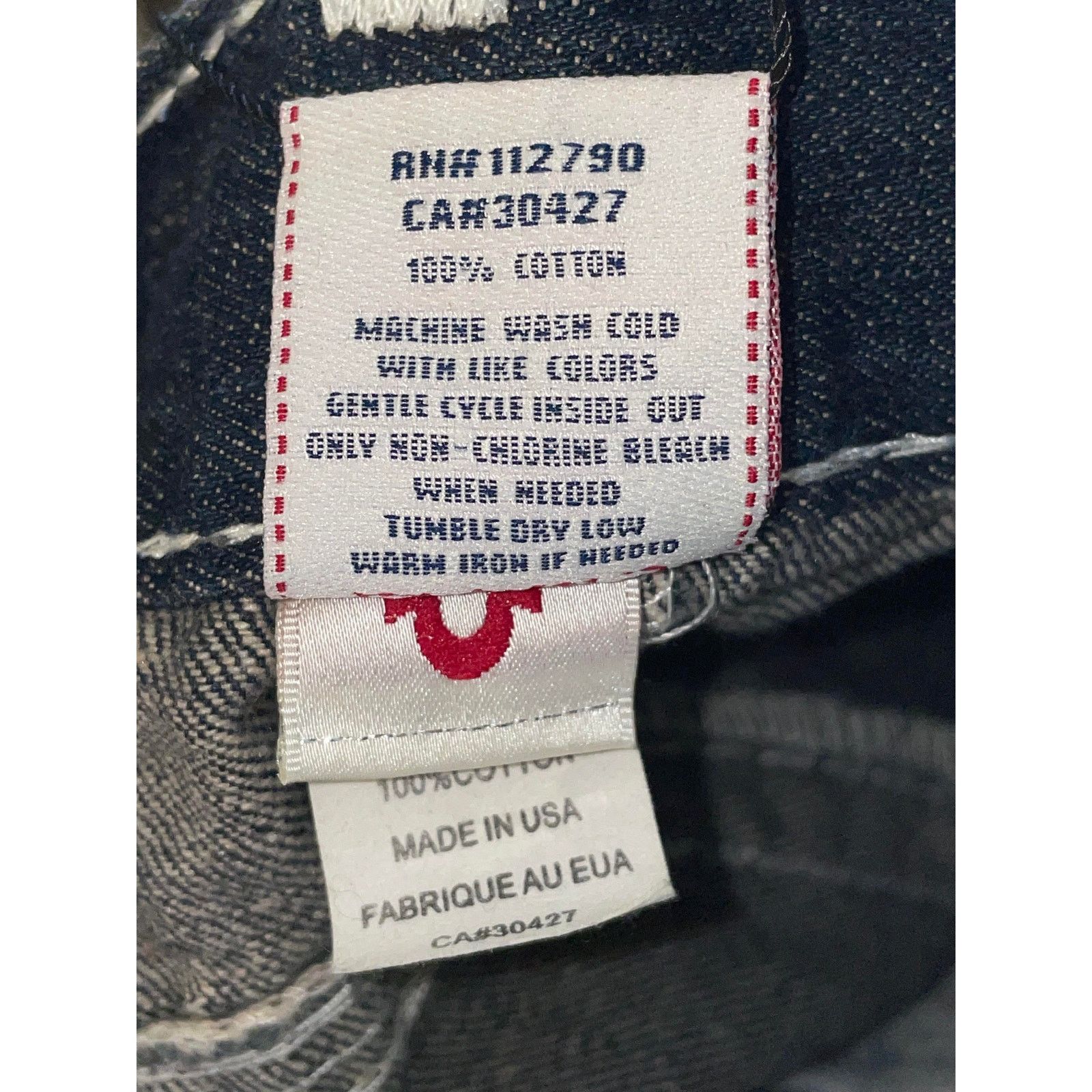 True Religion True Religon Dark Wash Distressed Jeans Size US 36 / EU 52 - 4 Thumbnail