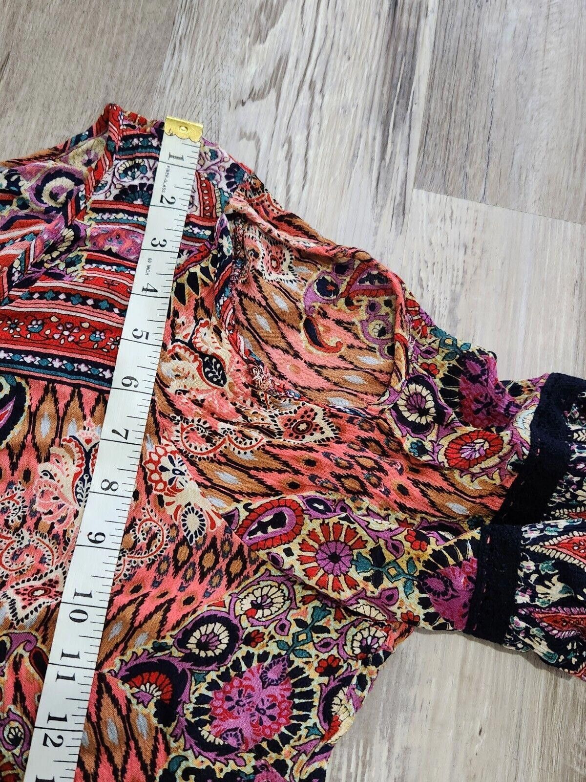 Designer Bila Top XXL hippie Boho Plus Size Cold Shoulder 2x Scoop Size XXL / US 16-18 / IT 52-54 - 4 Thumbnail
