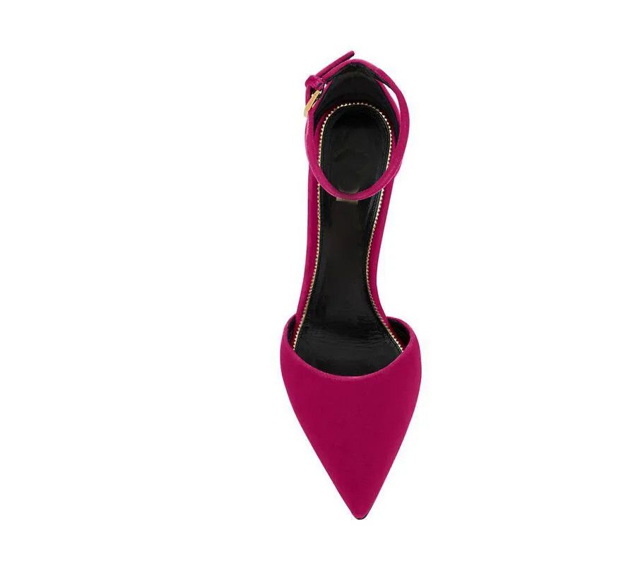 Tom Ford o1loc1c0325 W3101T Chain D'Orsay Pumps in Fuchsia Size US 11 / IT 41 - 2 Thumbnail