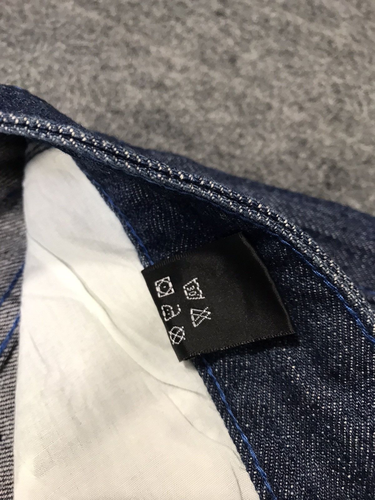 Vintage D.O.P Denim Gangsta 13 La Dark Indigo Denim Baggy Hiphop Size US 38 / EU 54 - 12 Thumbnail