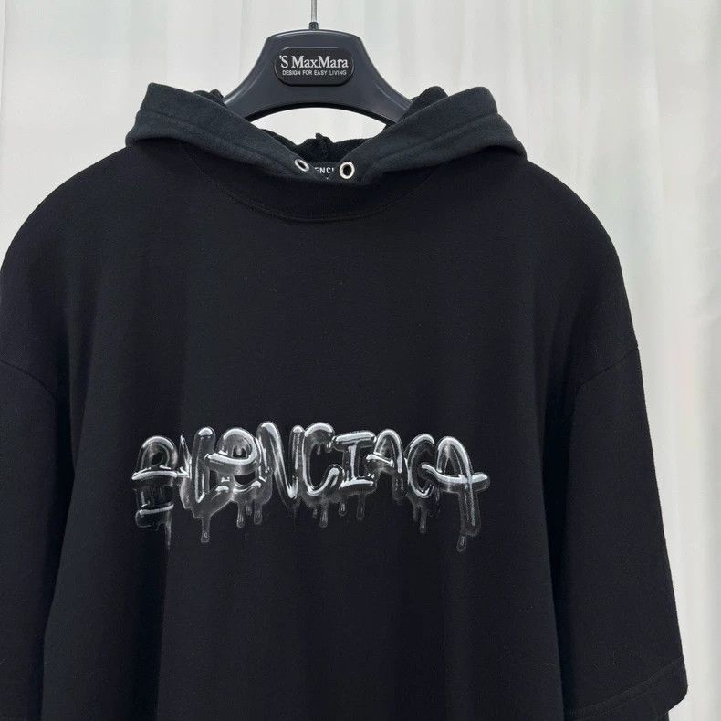 Balenciaga Balenciaga Jelly Letter Fake Two-Piece Hoodie Size US XS / EU 42 / 0 - 3 Thumbnail