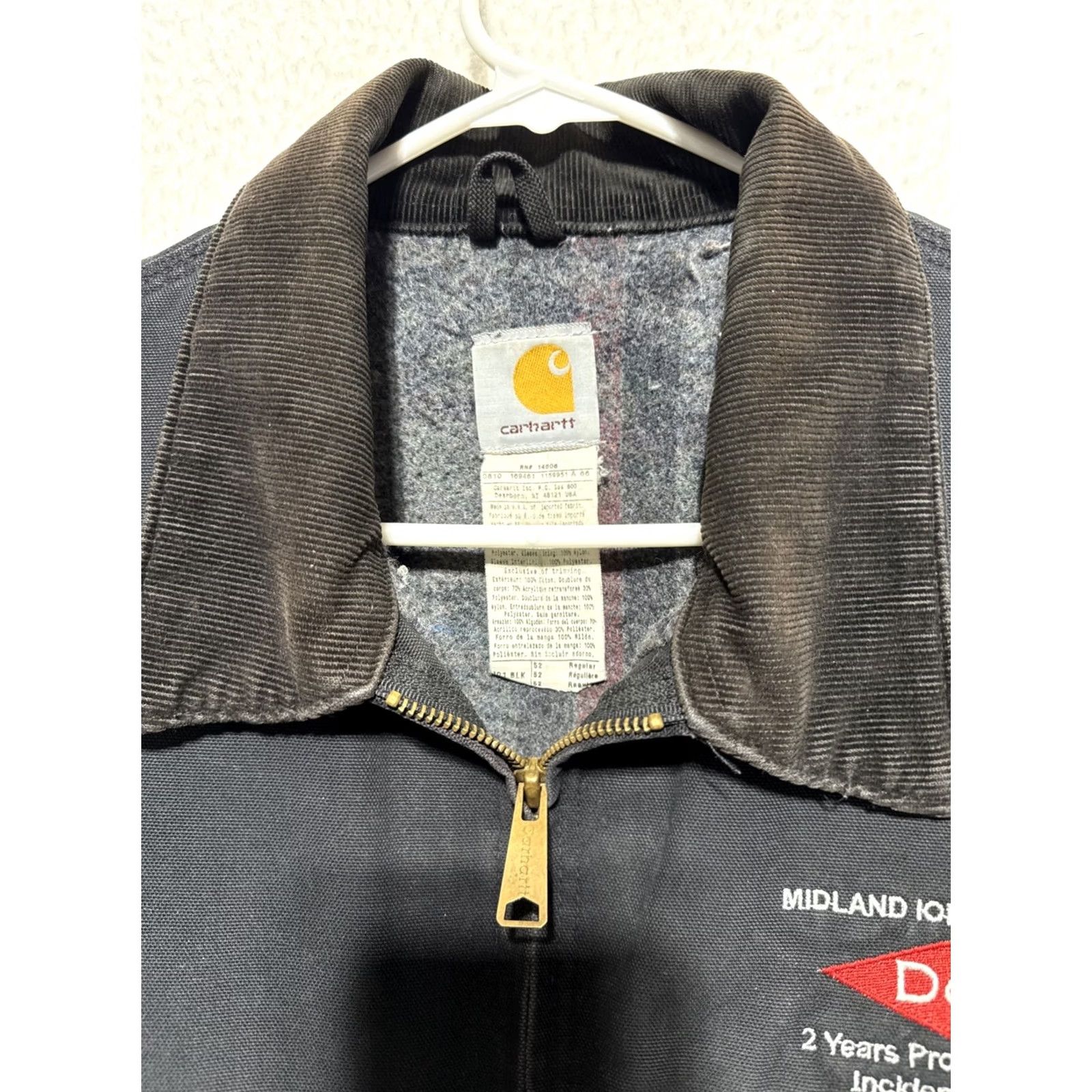 Carhartt VINTAGE Carhartt J01 USA Black Jacket Regular Bomber Lined 52 Men Size US L / EU 52-54 / 3 - 7 Thumbnail