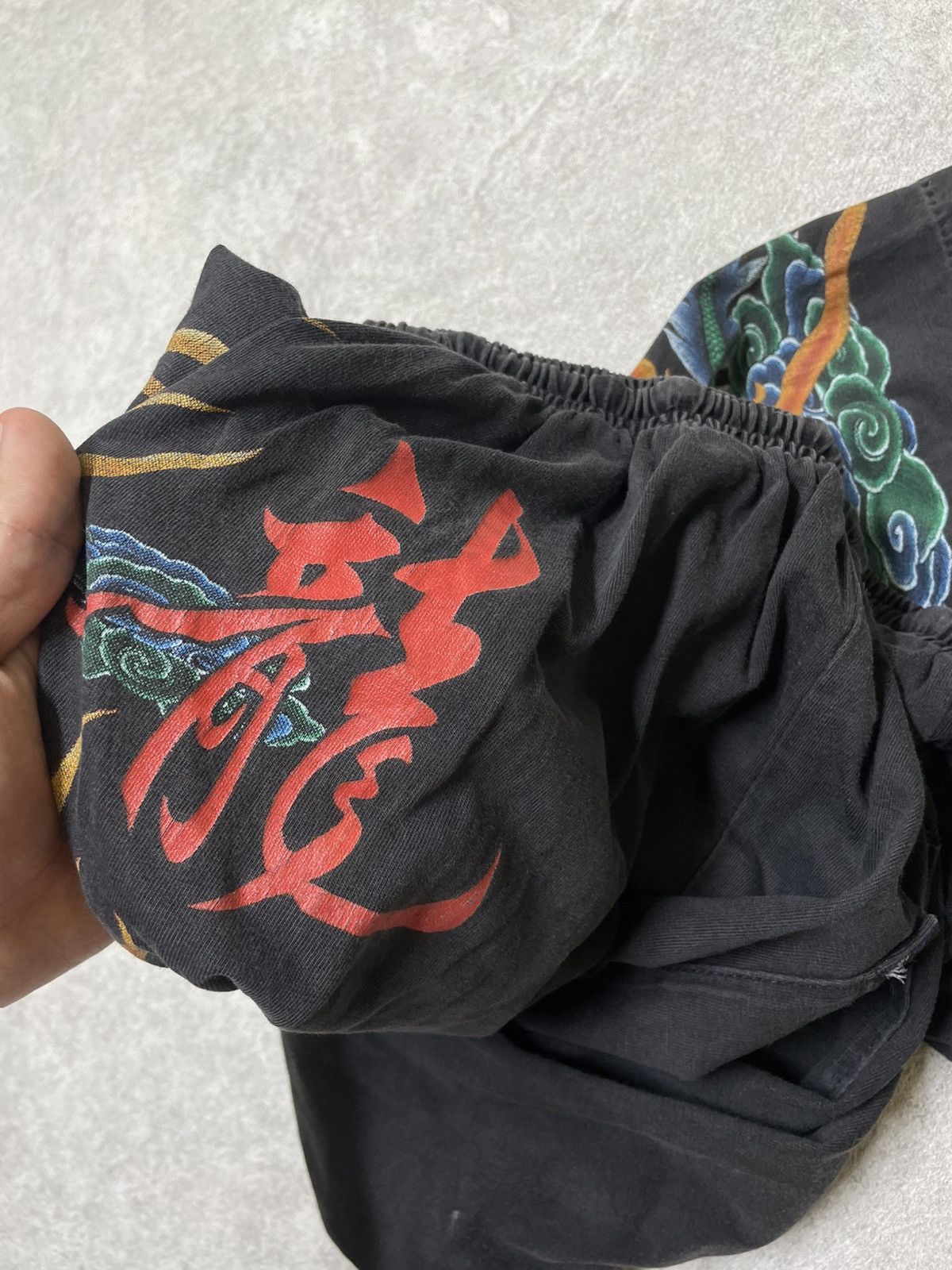 If Six Was Nine × Japanese Brand × Le Grande Bleu (L.G.B.) Y2K Darkwear With Eastern Dragon Motif - Feels Size US 30 / EU 46 - 14 Thumbnail