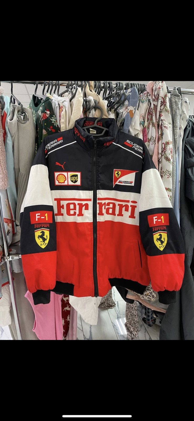 Vintage Vintage Racing Ferrari jacket big logo size L Size US L / EU 52-54 / 3 - 1 Thumbnail