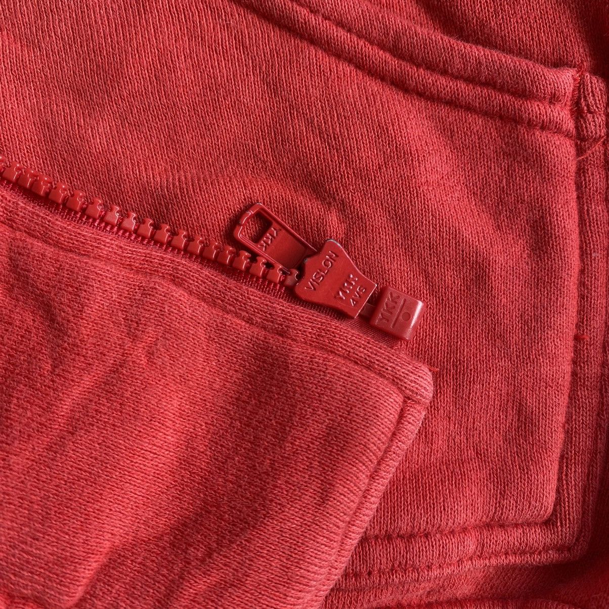 Issey Miyake × Japanese Brand × Tsumori Chisato Issey Miyake I.S Logo Red Zip Hoodie Size US M / EU 48-50 / 2 - 7 Thumbnail