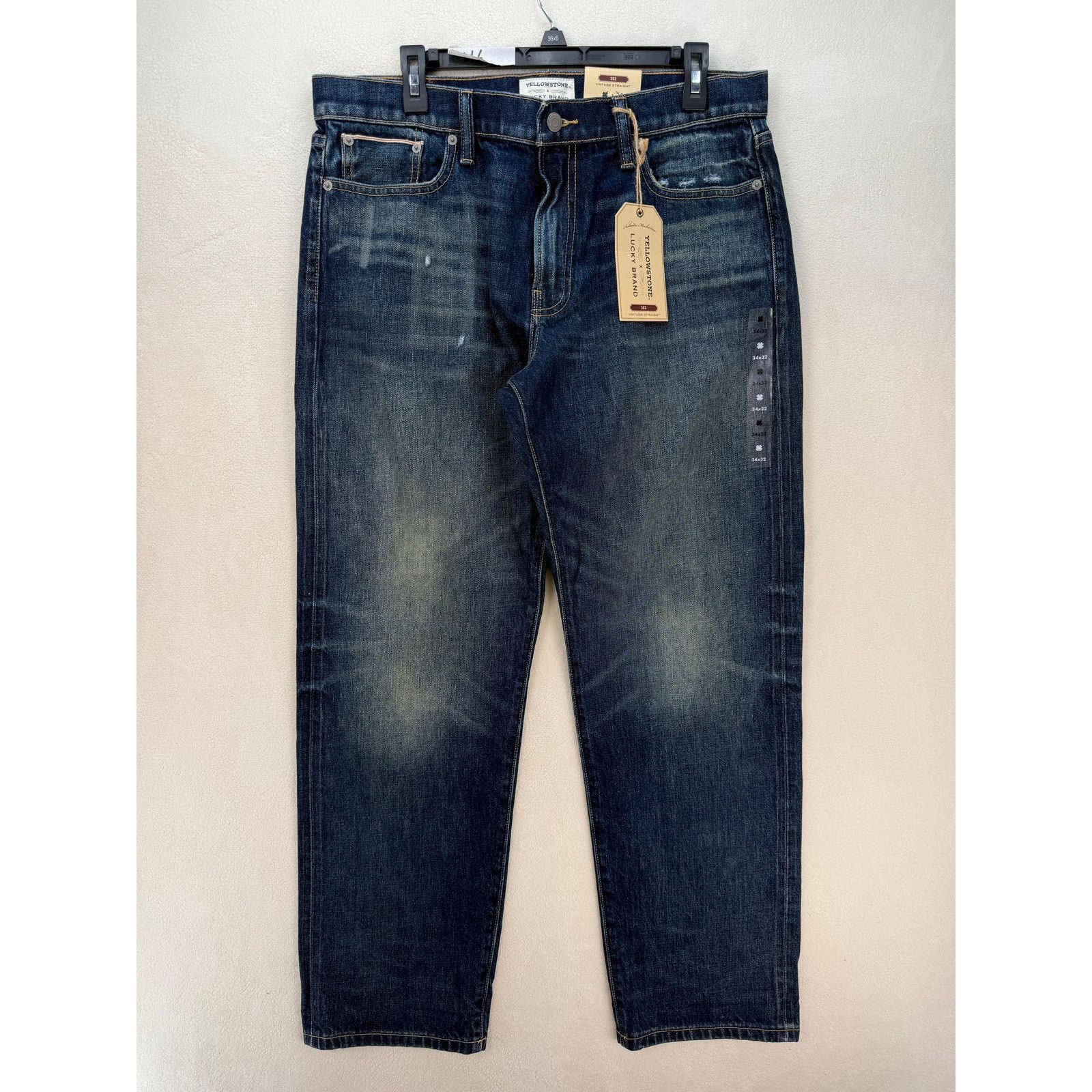 Lucky Brand LUCKY BRAND X YELLOWSTONE MEN'S 34X32 VINTAGE STRAIGHT Size US 34 / EU 50 - 1 Thumbnail