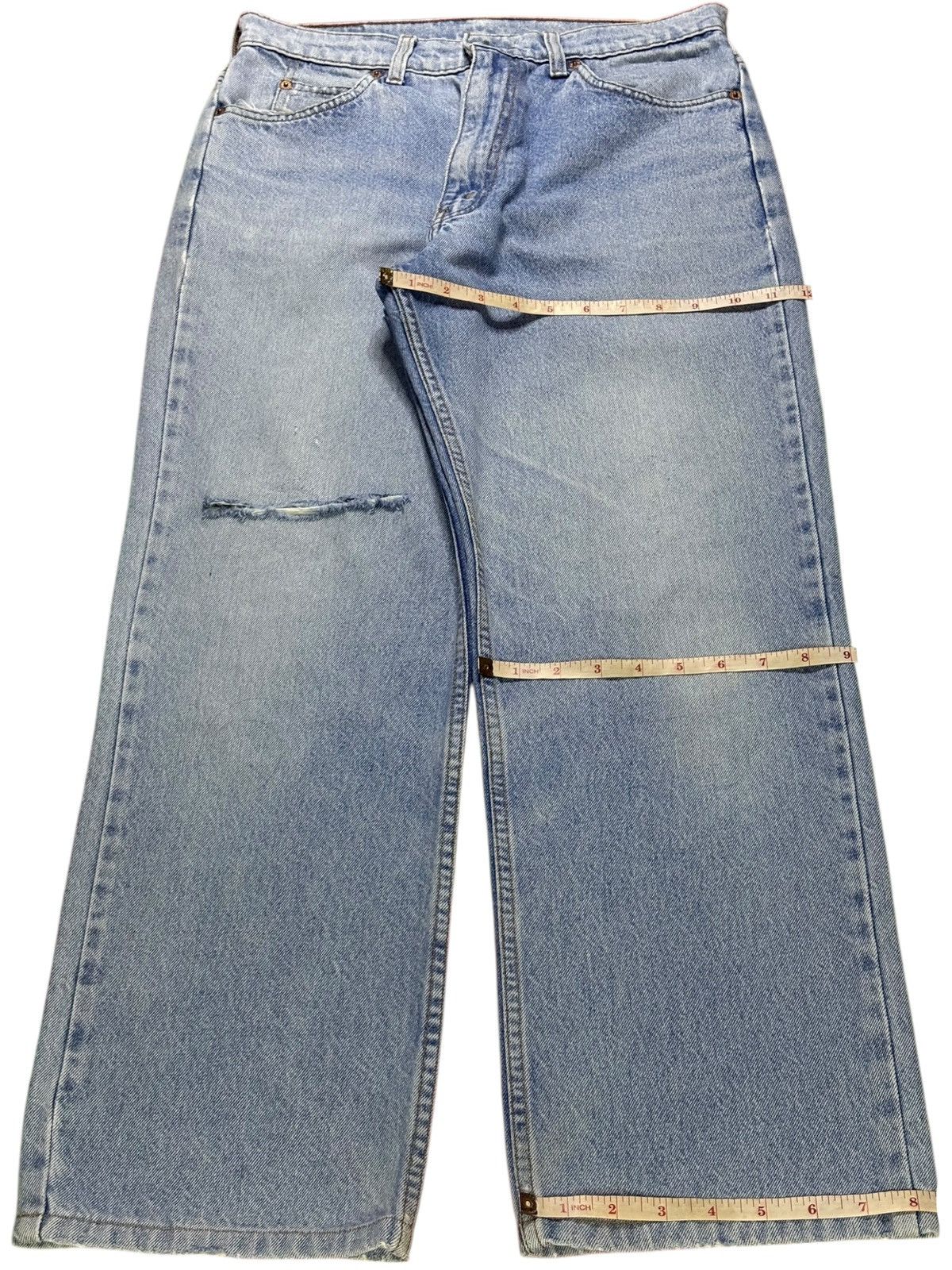 Levi's Vintage 90s Levis 210 Orange Tab Blue Wash Baggy Jeans Size US 30 / EU 46 - 14 Thumbnail