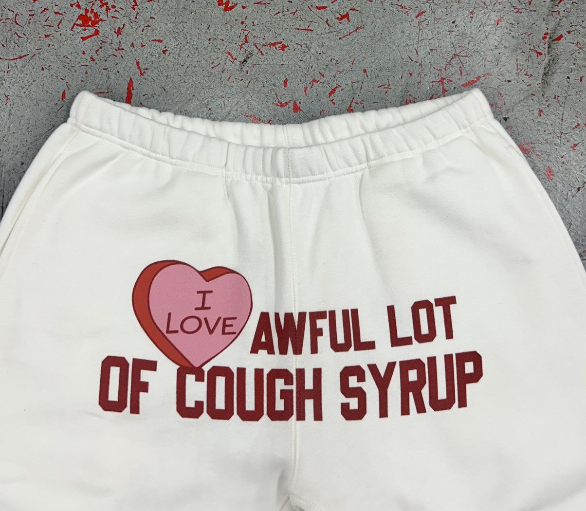 Awful Lot of Cough Syrup Awful Lot Of Cough Syrup Valentines Day Sweatpants New Size US 40 / EU 56 - 2 Thumbnail