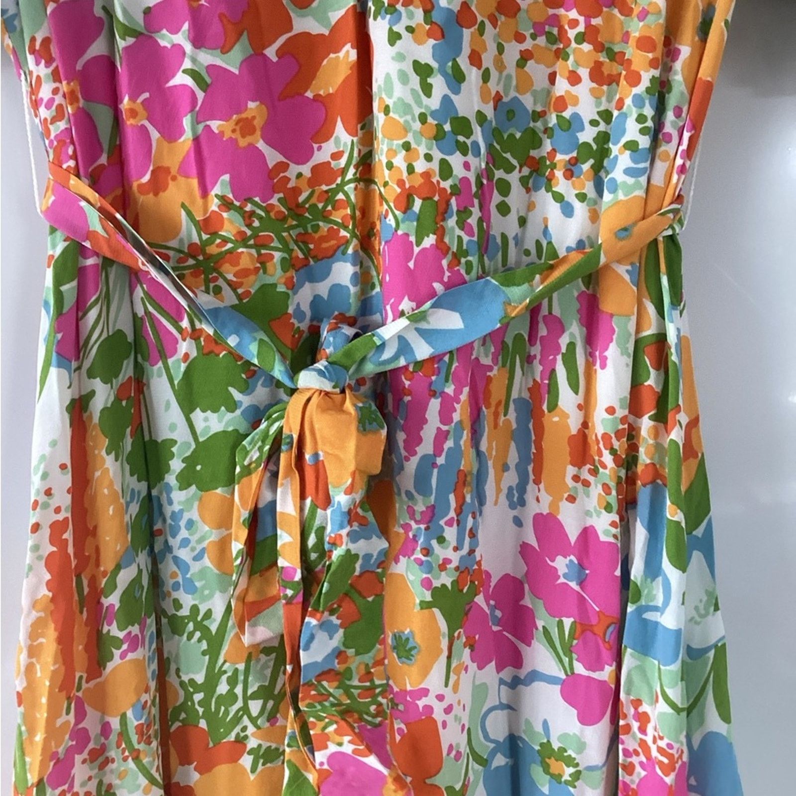 Rails NWT Rails Eliana Day Garden Floral Belted Midi Dress sz XS Size XS / US 0-2 / IT 36-38 - 6 Thumbnail