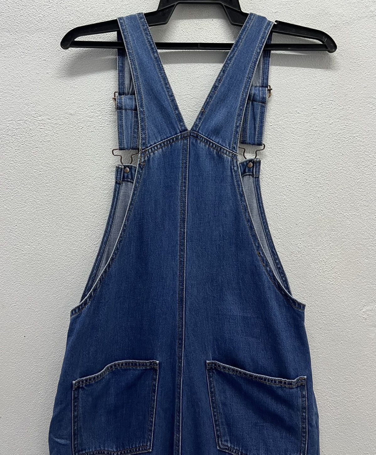 GU × Vintage GU Denim Overalls – Women's Size L (100% Cotton) Size US 32 / EU 48 - 4 Thumbnail