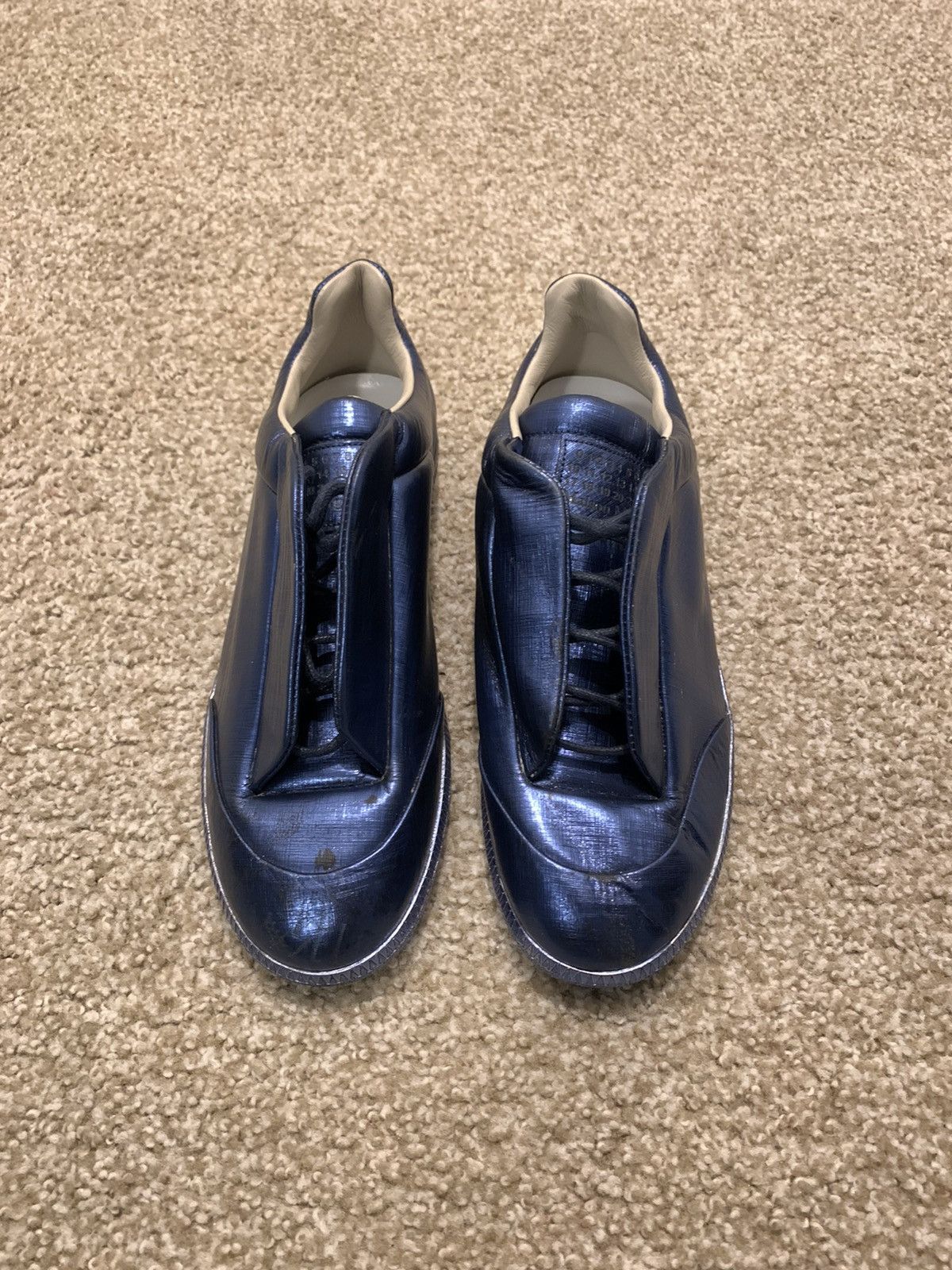 Designer × Maison Margiela Maison Margiela Future Low Metallic Blue Size US 9.5 / EU 42-43 - 2 Thumbnail