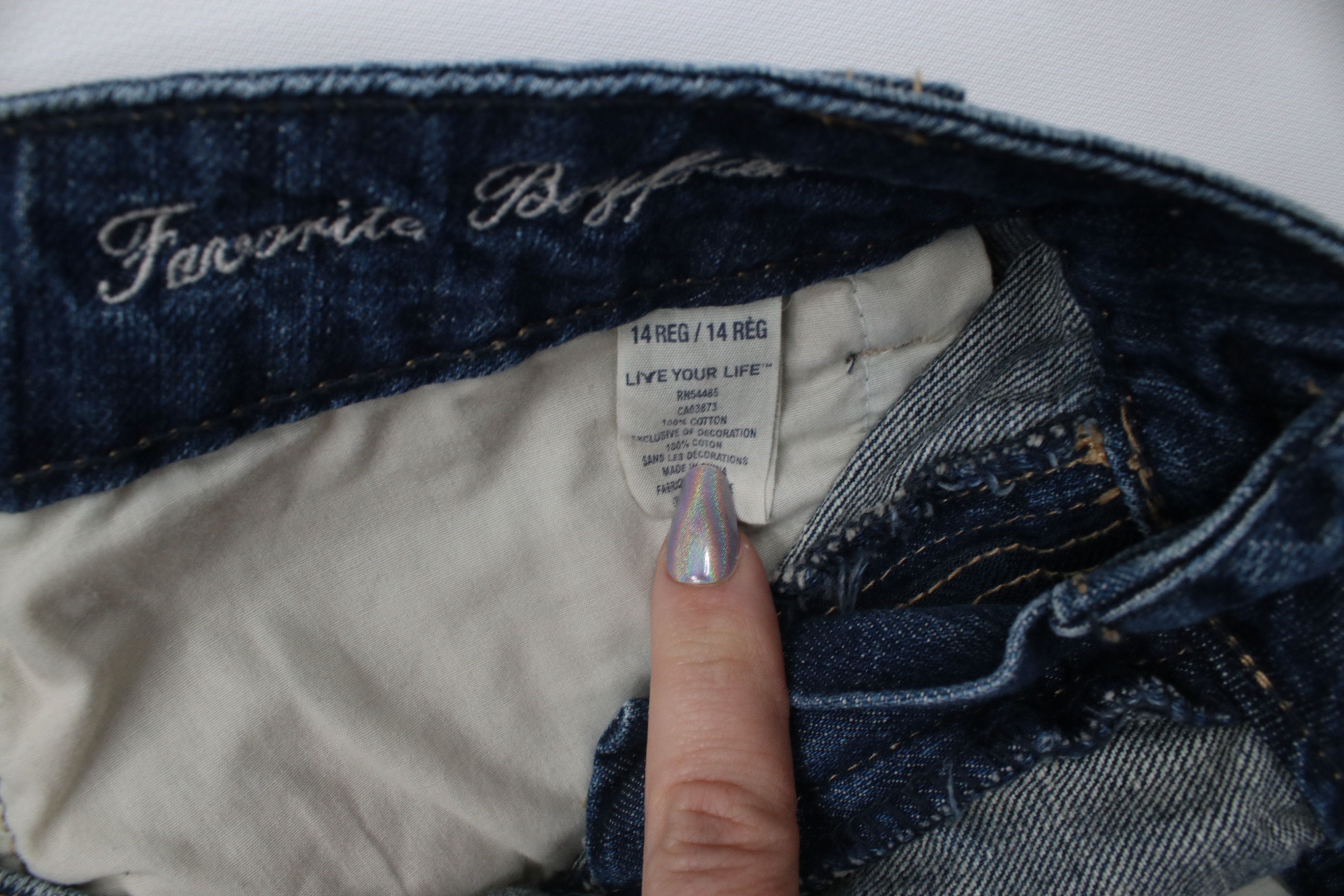 American Eagle Outfitters Vintage Y2K American Eagle Favorite Boyfriend Flared Jeans Size 36" / US 14 / IT 50 - 8 Thumbnail