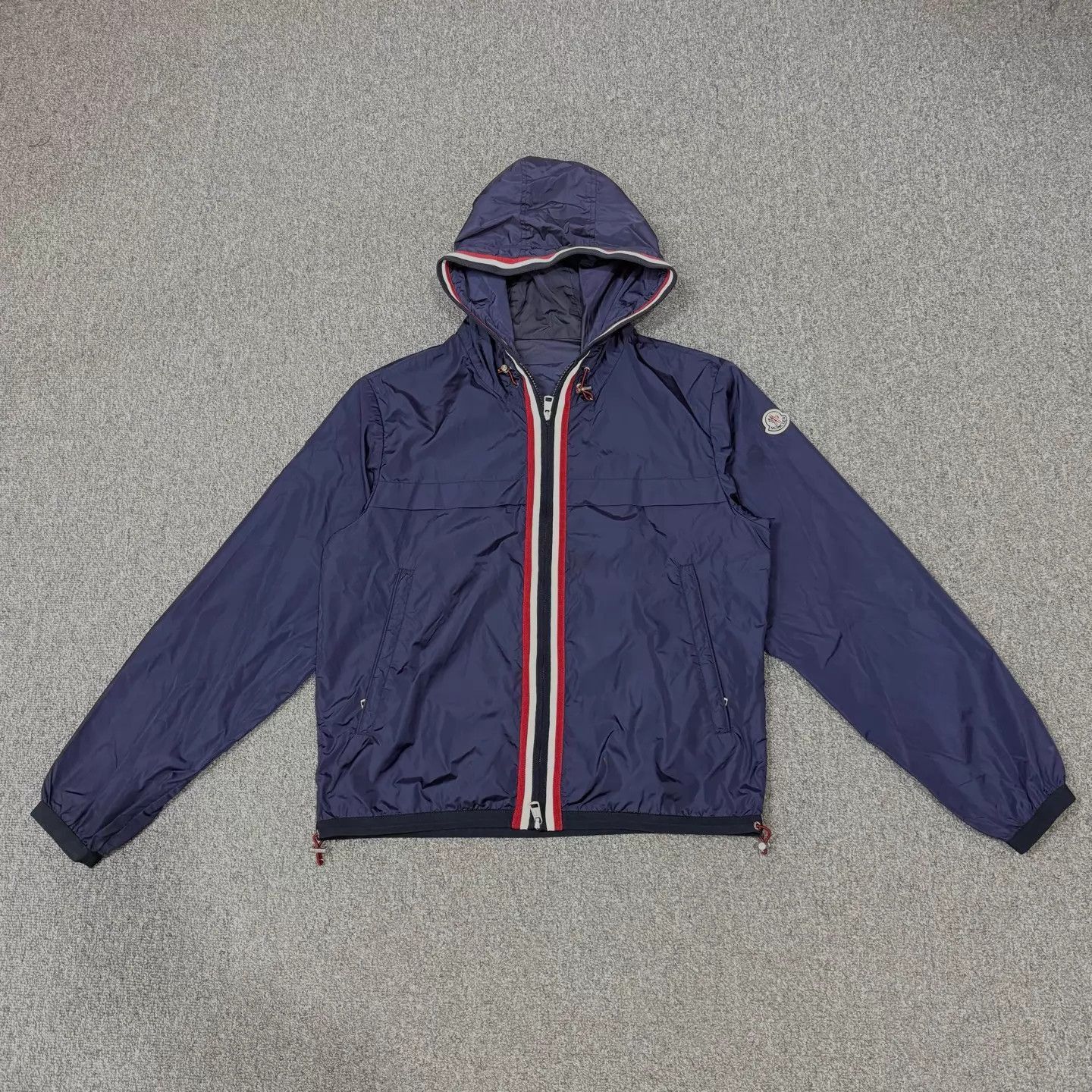 Moncler Blue Hooded Light Jacket Size M Size US M / EU 48-50 / 2 - 1 Thumbnail