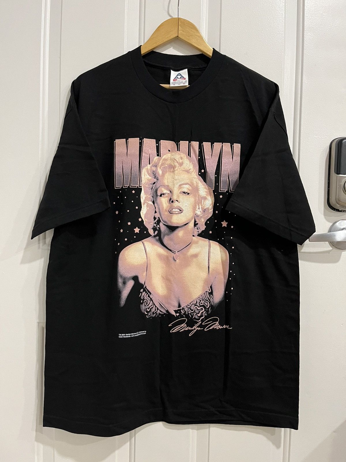 image of 2001 Marilyn Monroe Graphic Tee Shirt Men’S XL in Black, Men's