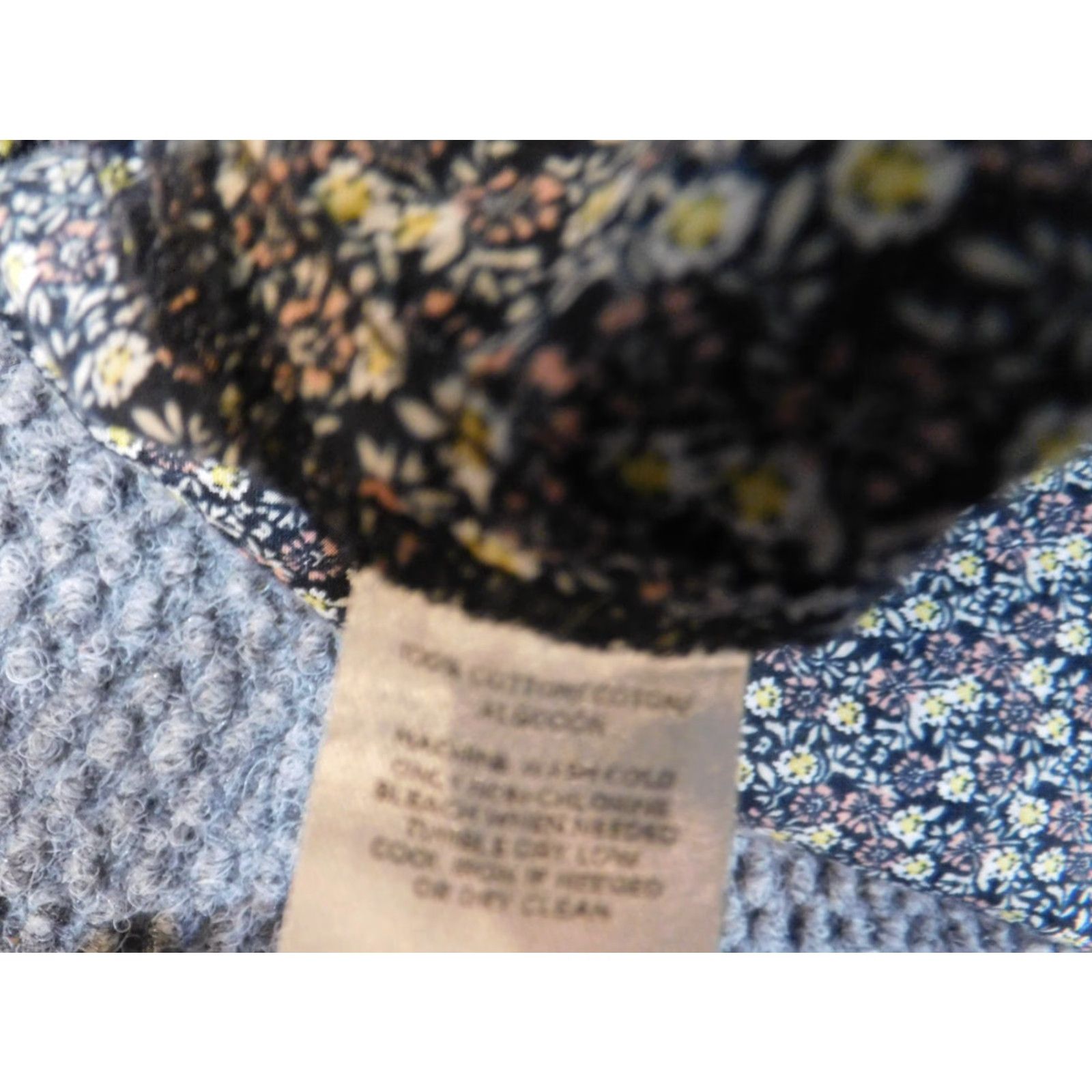 Ann Taylor Loft Top Button-Up Cotton Floral Long Sleeve Womens M Black Size M / US 6-8 / IT 42-44 - 5 Thumbnail