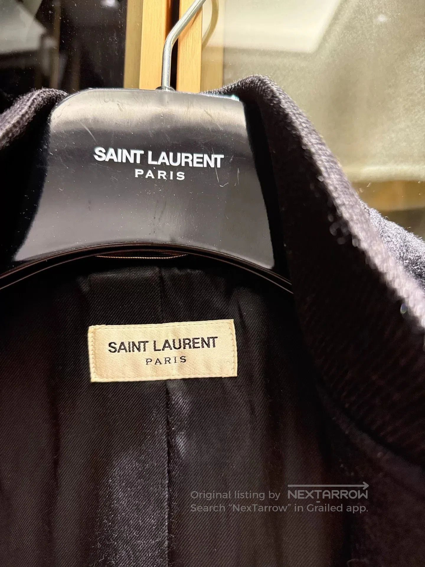 Saint Laurent Paris Saint Laurent Black Leather Sleeve Jacket. Size US M / EU 48-50 / 2 - 4 Thumbnail