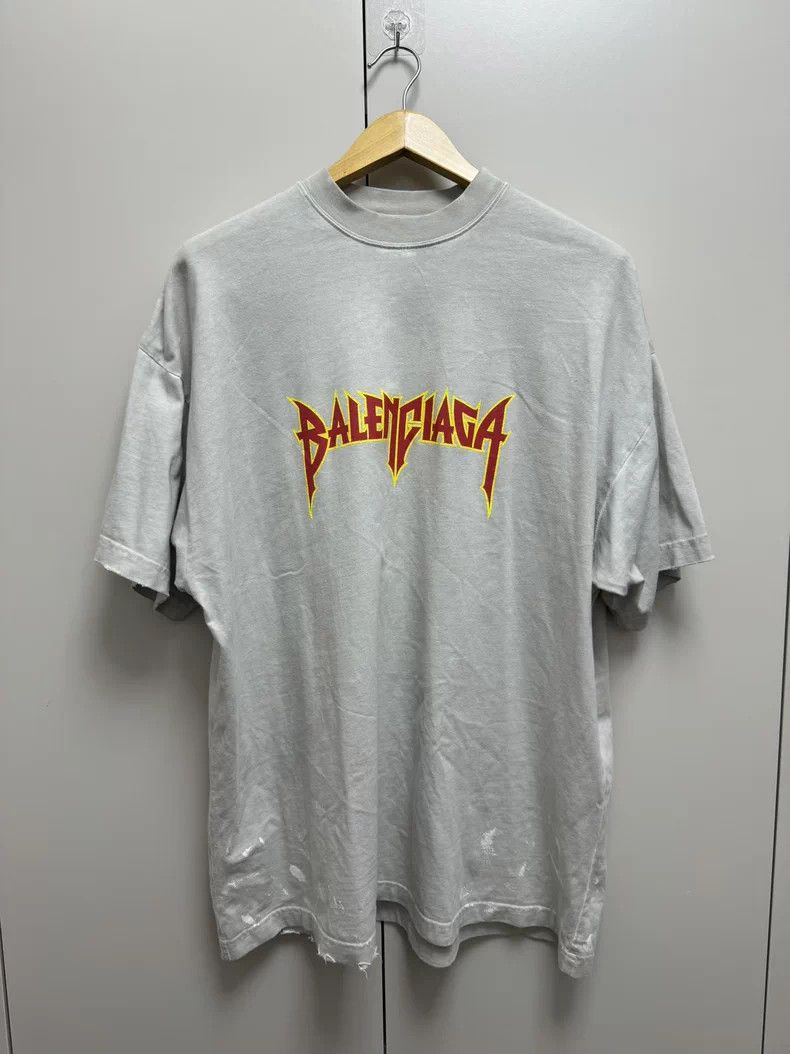 Balenciaga Balenciaga SS22 Rock Band Distressed T-shirt Size US S / EU 44-46 / 1 - 1 Thumbnail