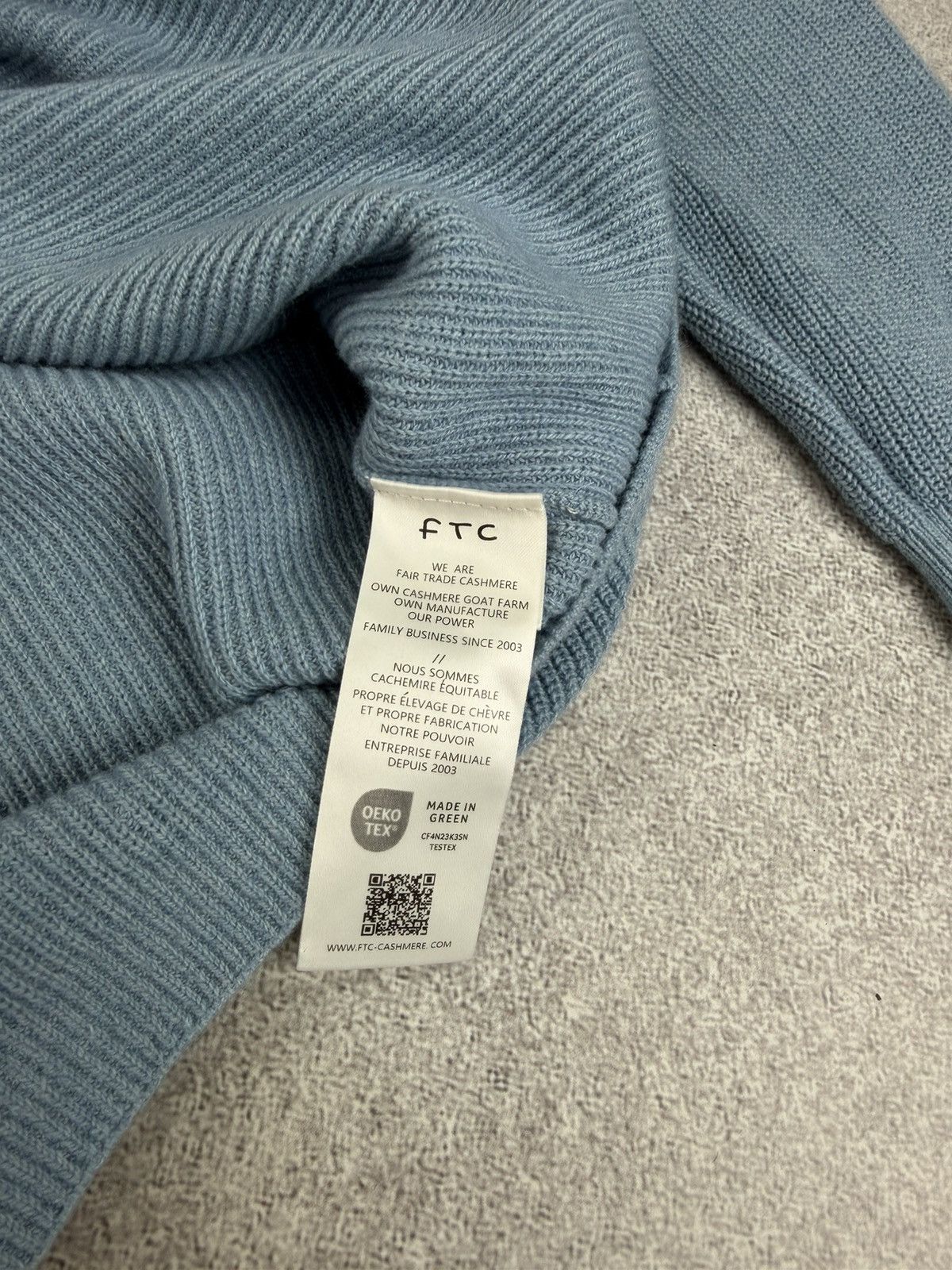 FTC FTC Organic Cotton Cashmere Knit Sweater Size 54 Size US L / EU 52-54 / 3 - 7 Thumbnail