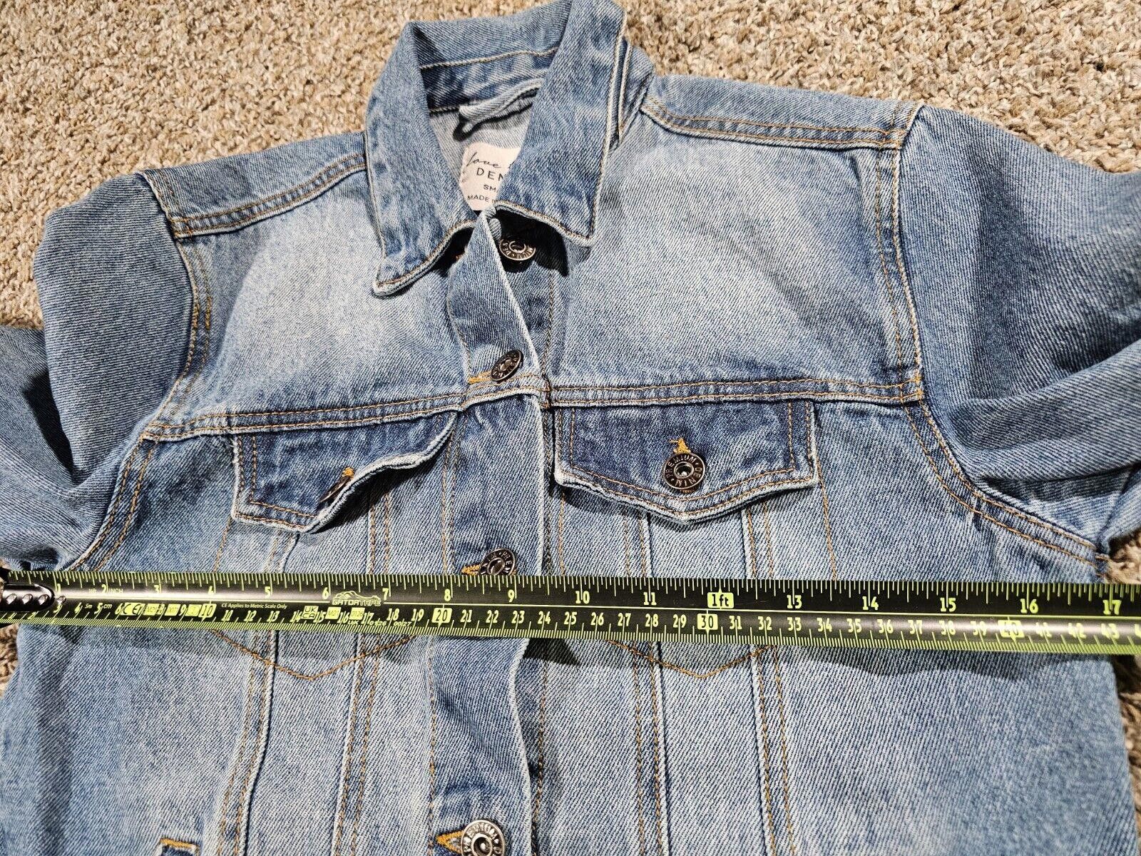 Designer Love Tree Denim Button Up jean jacket size Small Size S / US 4 / IT 40 - 5 Thumbnail