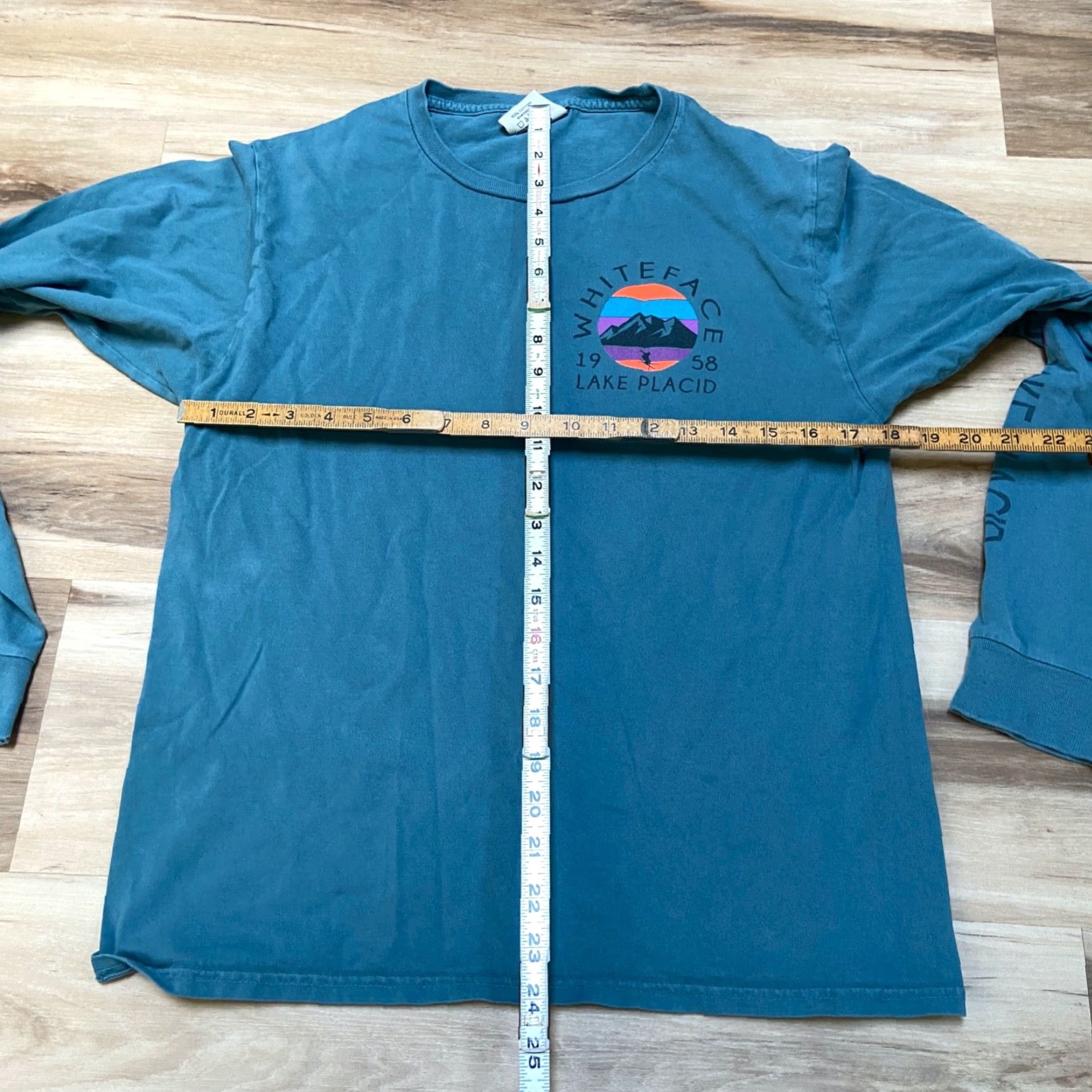 Vintage VINTAGE Whiteface Lake Placid Shirt Mens Small Blue 84 Long Sleeve Crewneck Tee Skiing Size US S / EU 44-46 / 1 - 5 Thumbnail