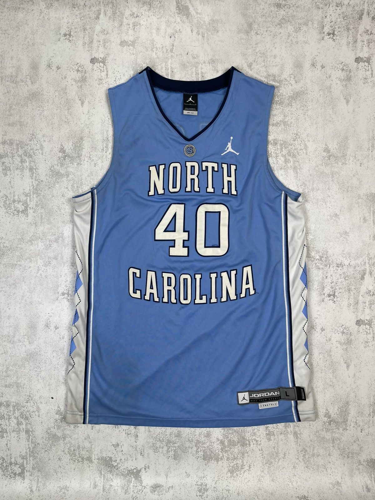 Jordan Brand 2010-12 Jordan UNC Tar Heels Barnes #40 Argyle Jersey Size US L / EU 52-54 / 3 - 1 Thumbnail