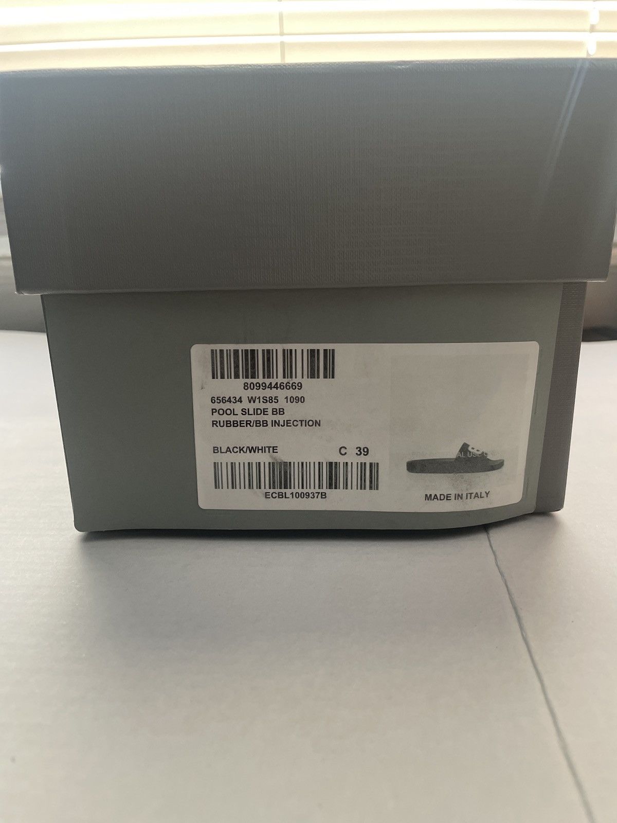 Balenciaga BB pool slides Rubber/ BB injection Size US 9 / IT 39 - 2 Thumbnail
