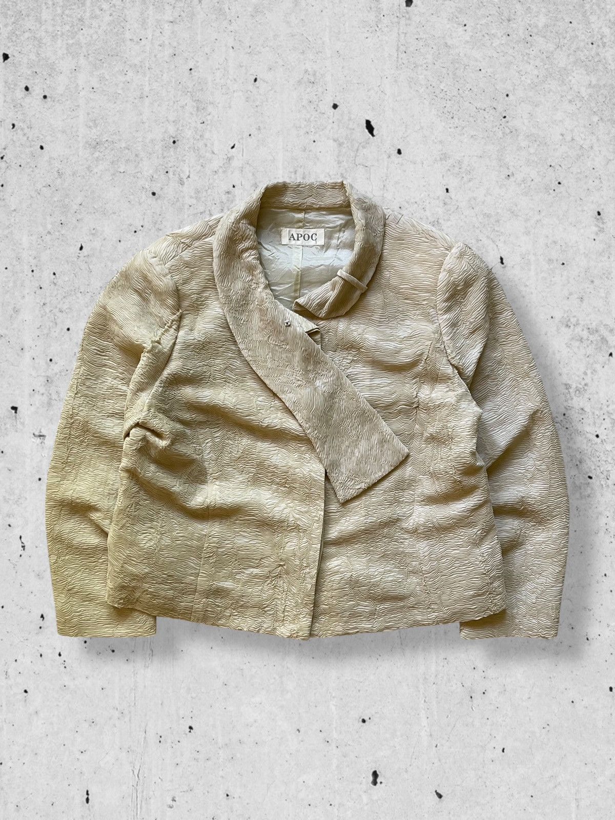 Issey Miyake APOC BY ISSEY MIYAKE PLEATED WOMEN'S JACKET Size M / US 6-8 / IT 42-44 - 1 Thumbnail