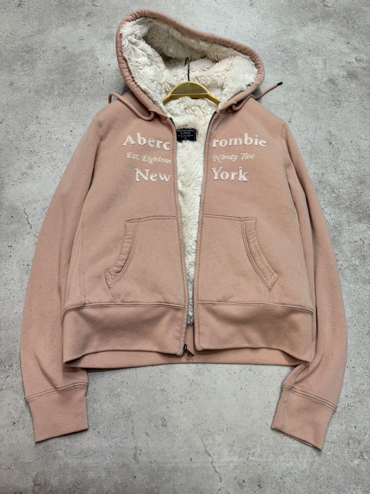 Abercrombie & Fitch Abercrombie & Fitch Vintage Full Fur Zip Hoodie Size US M / EU 48-50 / 2 - 6 Thumbnail
