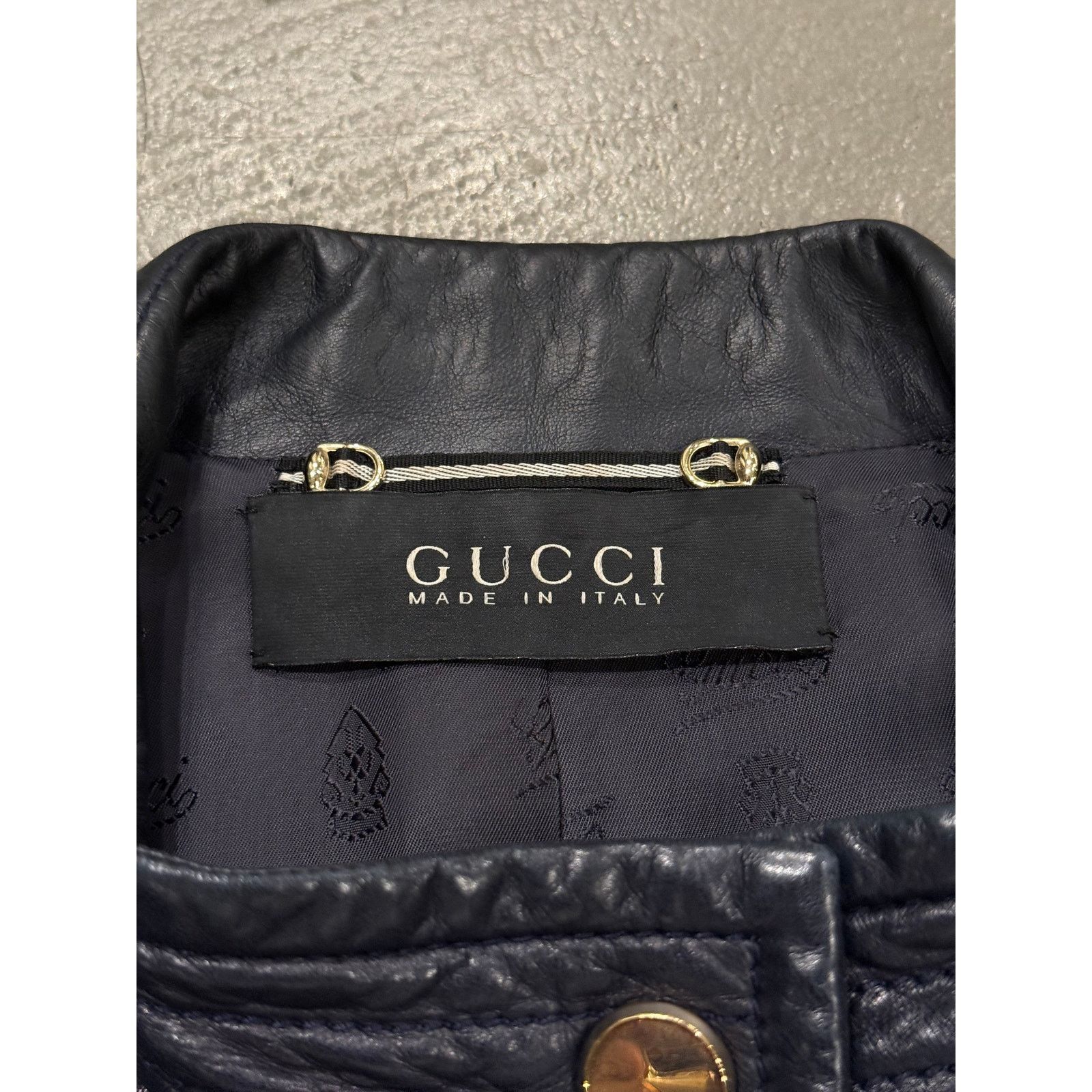 Gucci 2000s Gucci belted biker leather jacket Size US S / EU 44-46 / 1 - 8 Thumbnail